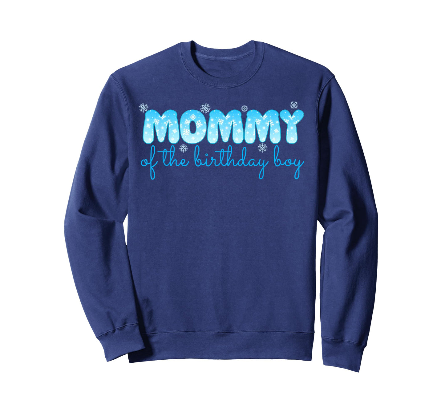 Mommy of The Birthday Boy Onederland Snowflake 1st Bday T-Shirt