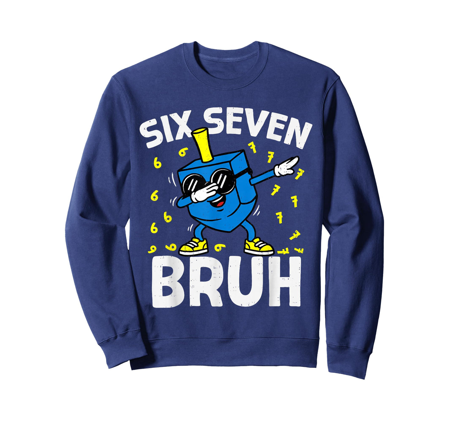 Boys Hanukkah 67 Six Seven Bruh Dabbing Dreidel Chanukah Kid T-Shirt