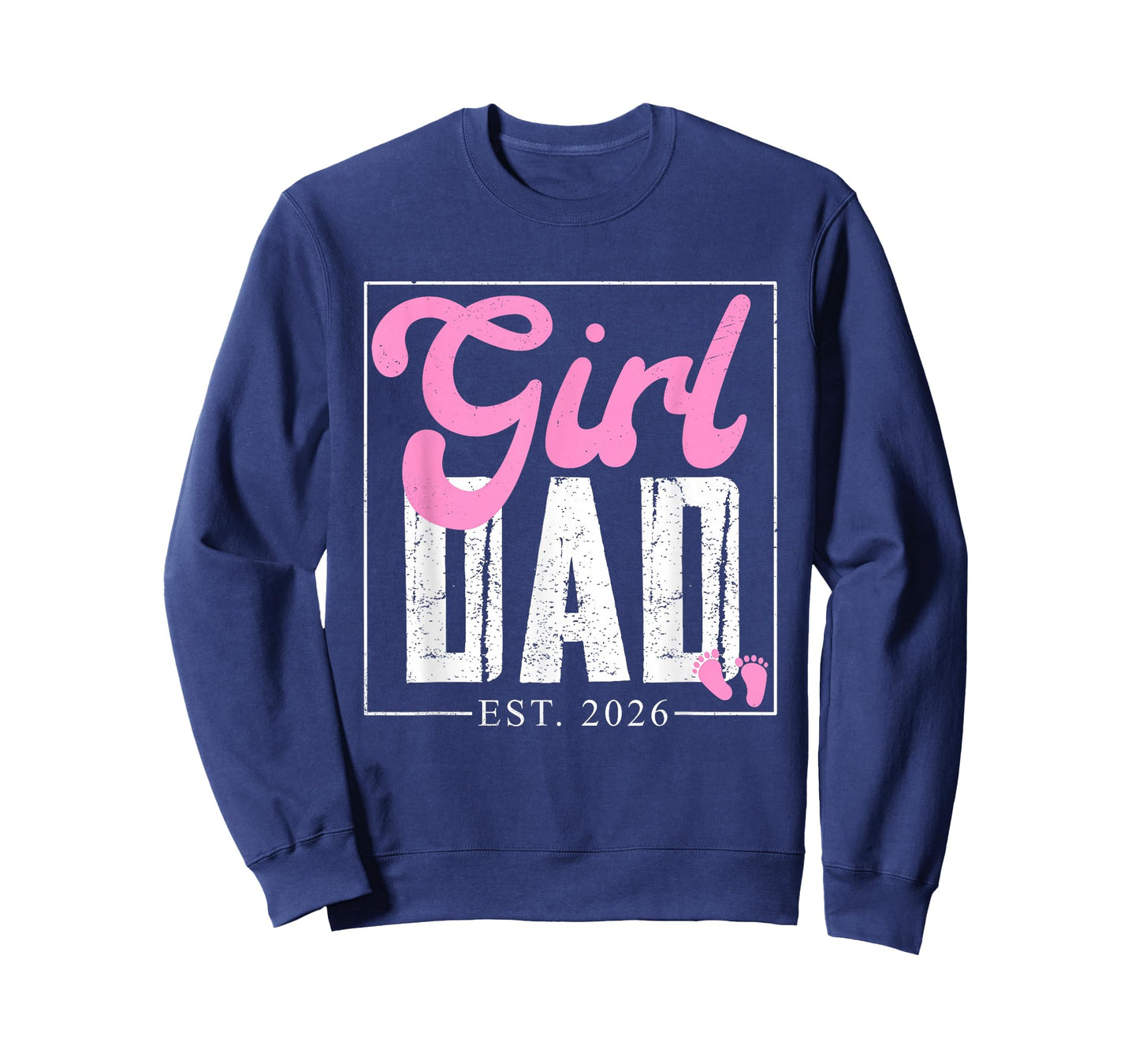 Expecting Dad of Girl Est 2026 Father's Day Daughter-Dad Men T-Shirt
