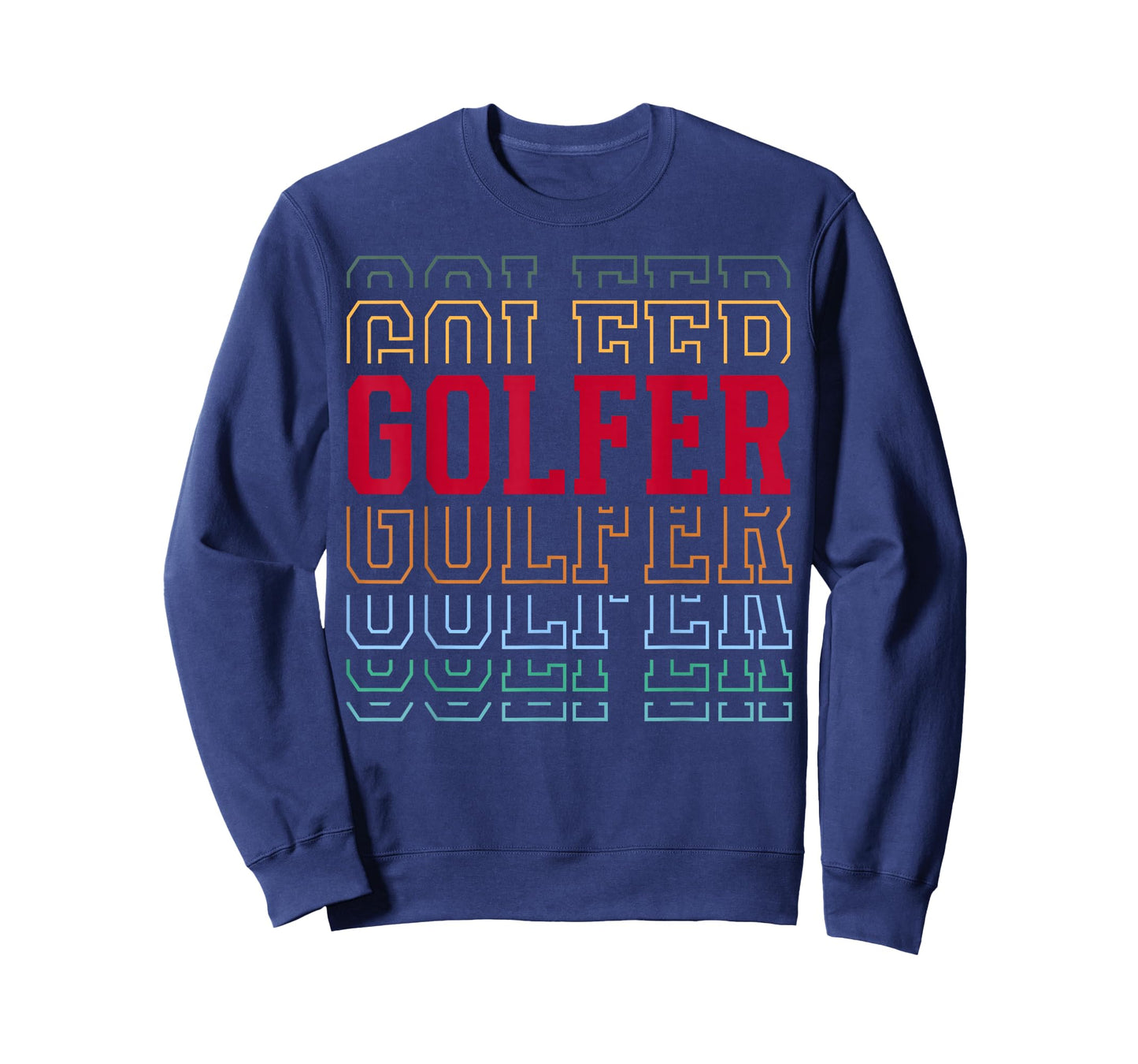 Golfer Funny Retro Layered Text Golf Player Men T-Shirt