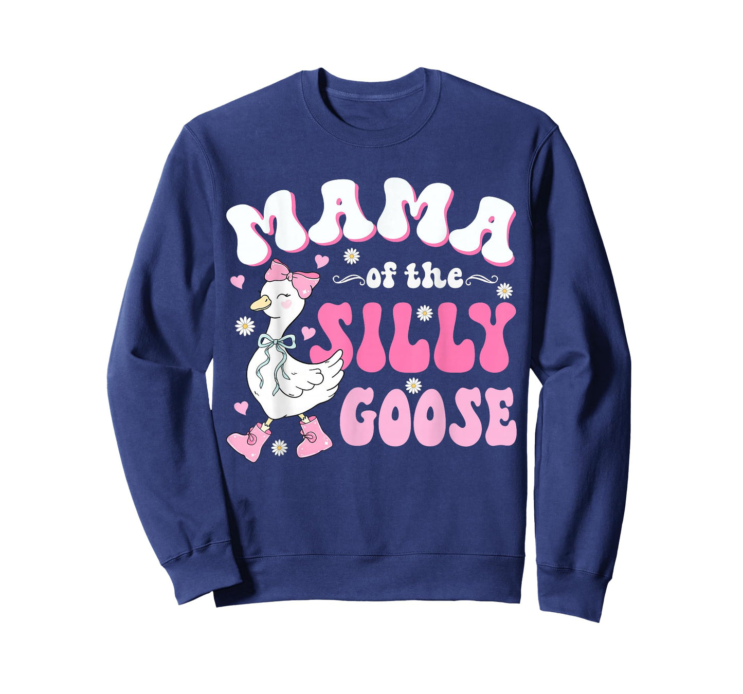 Mama of The Silly Goose First Birthday Party Family Matching T-Shirt