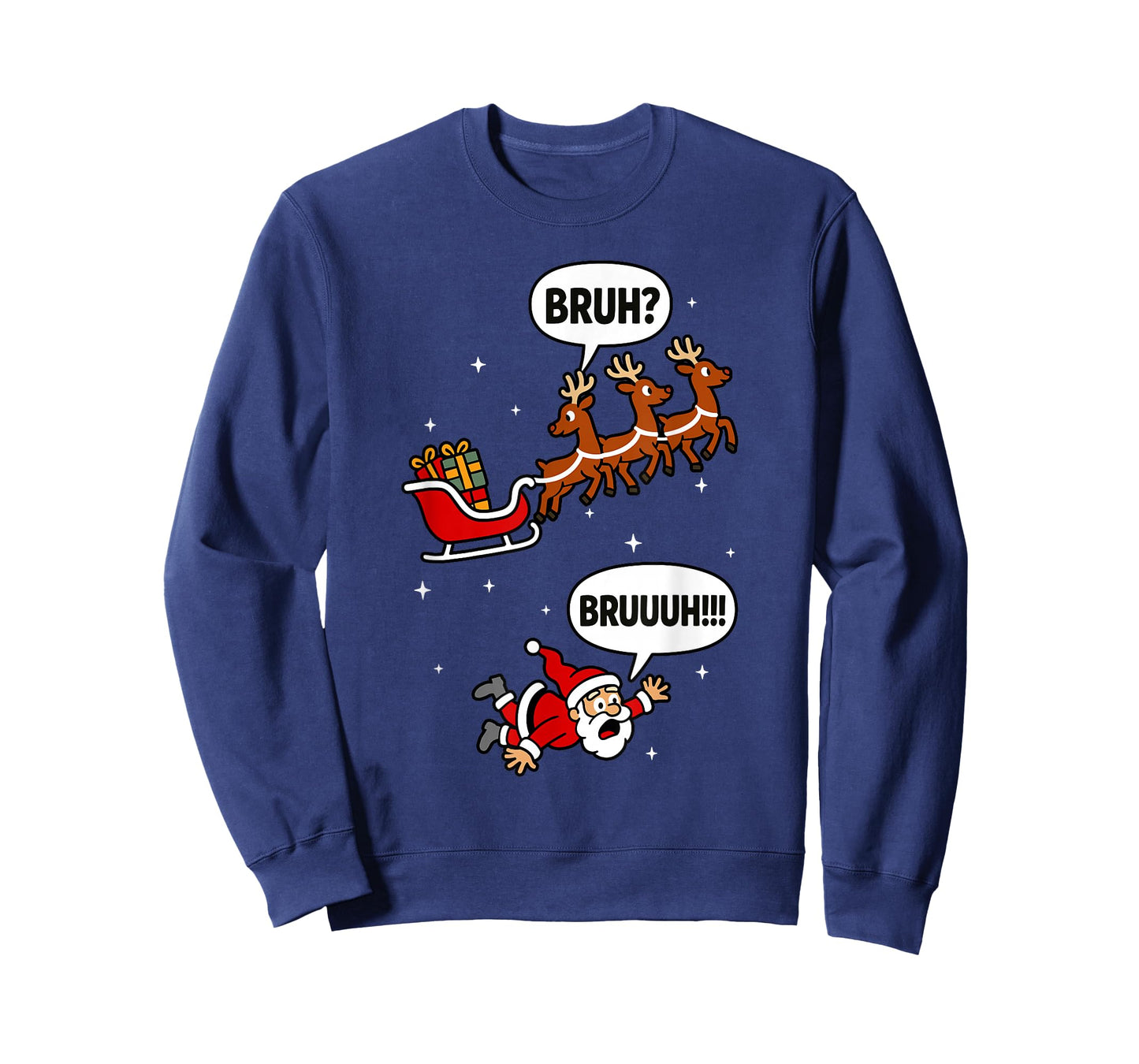 Santa Bruh Men Women Kids Funny Christmas T-Shirt