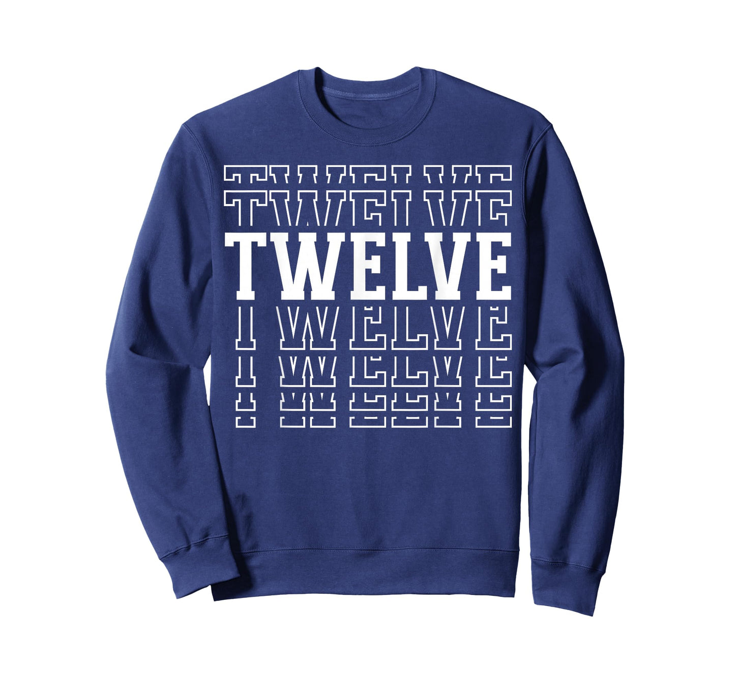 Twelve 12th Birthday Layered Text 12 Year Old T-Shirt