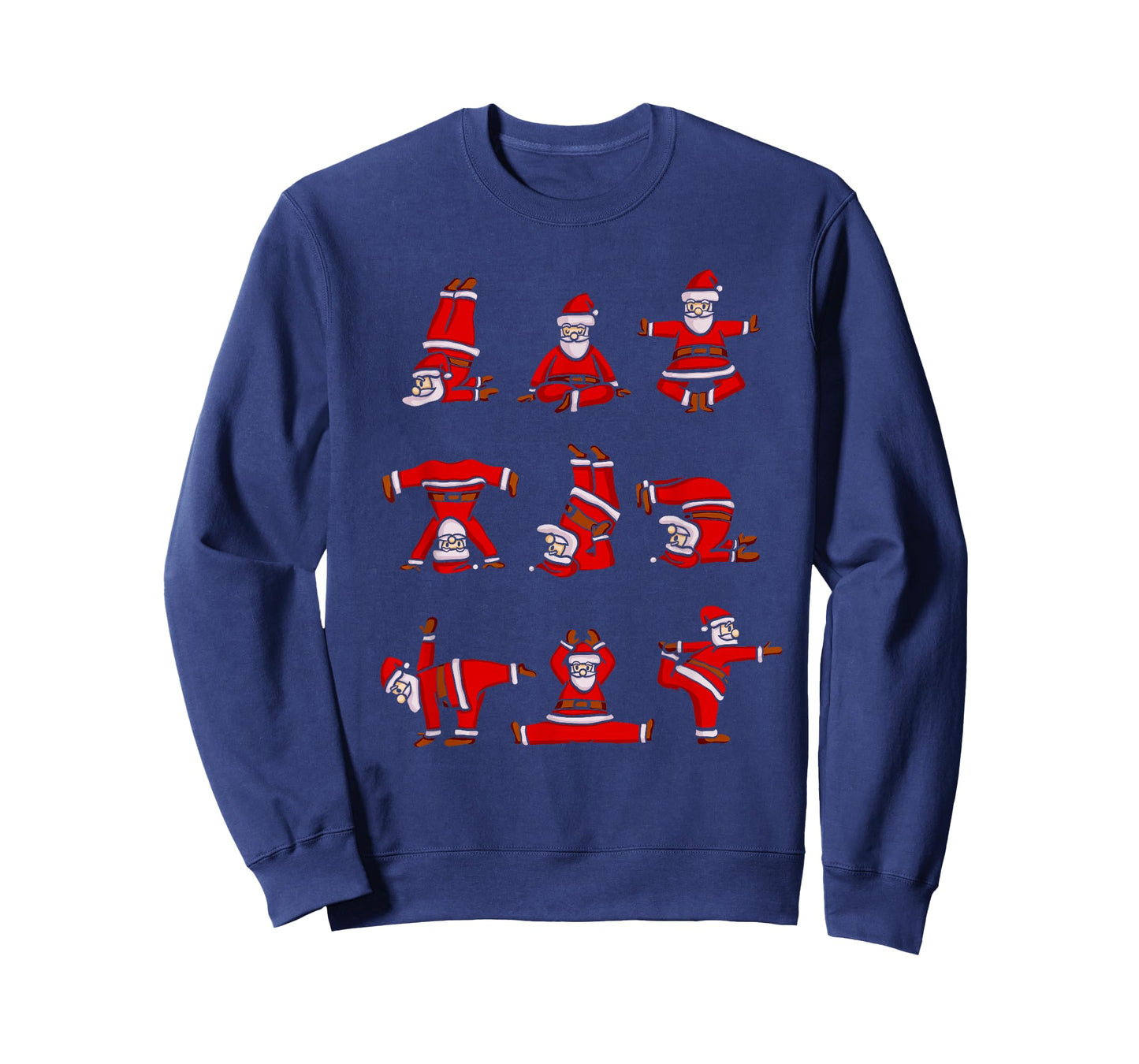 Yoga Santa Women Men Kids Funny Christmas T-Shirt