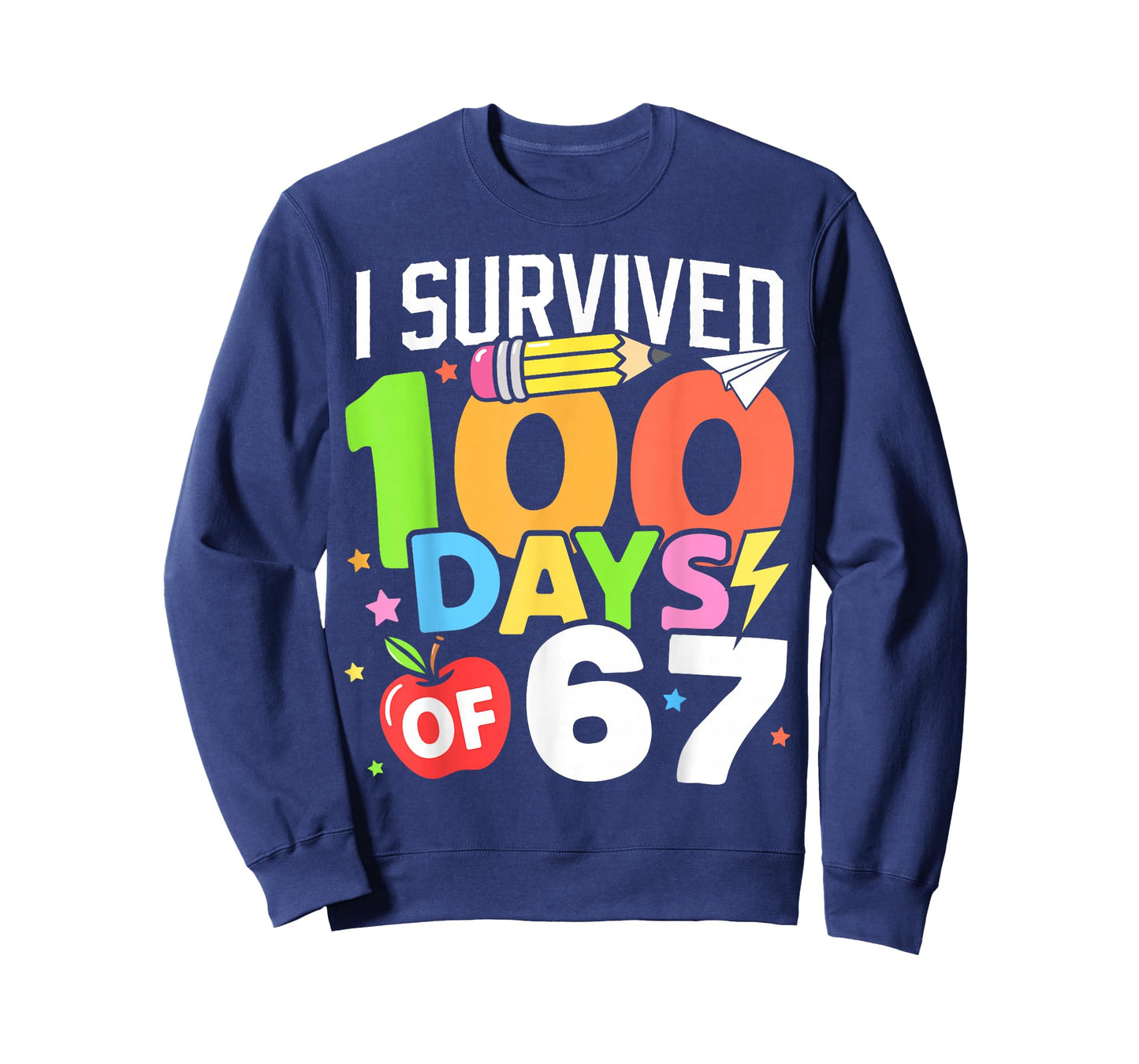 Happy 100 Days of 67 100th Day of School Kids Teacher T-Shirt