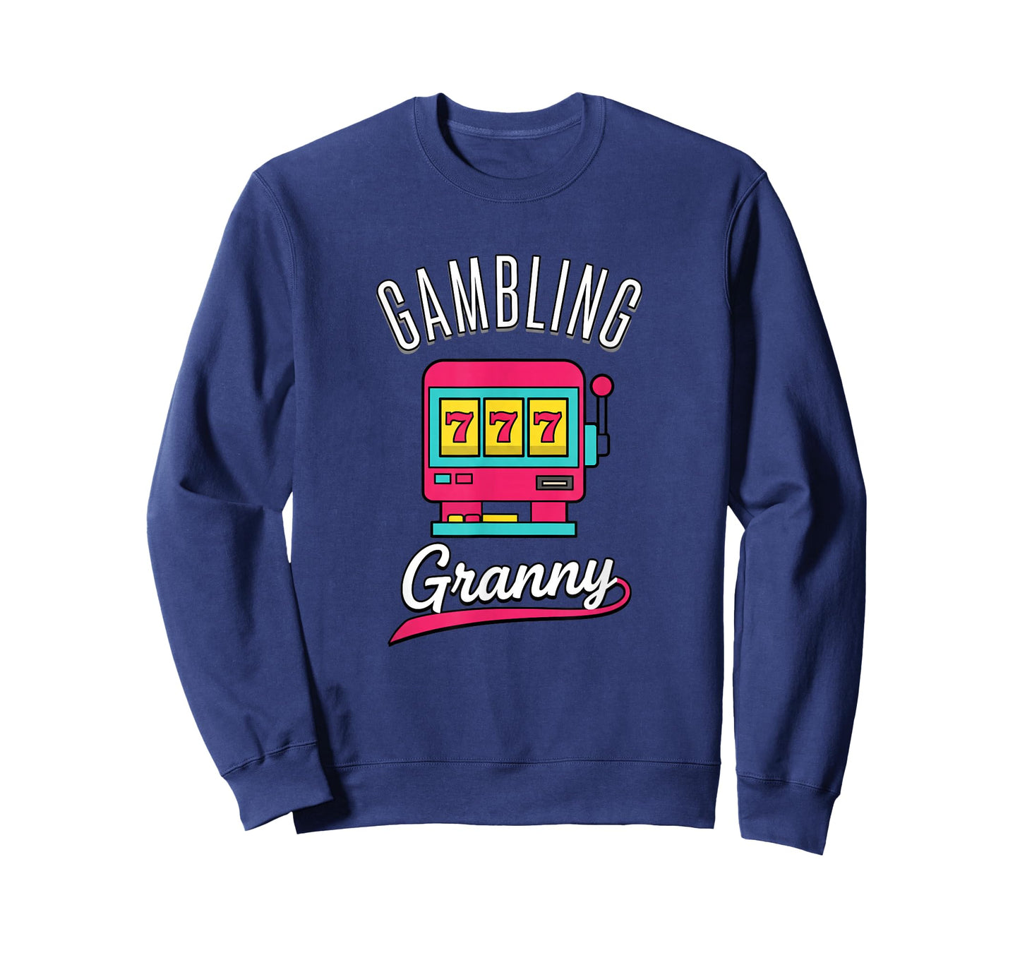 Grandparent Gambling Granny Slot Machine Design T-Shirt