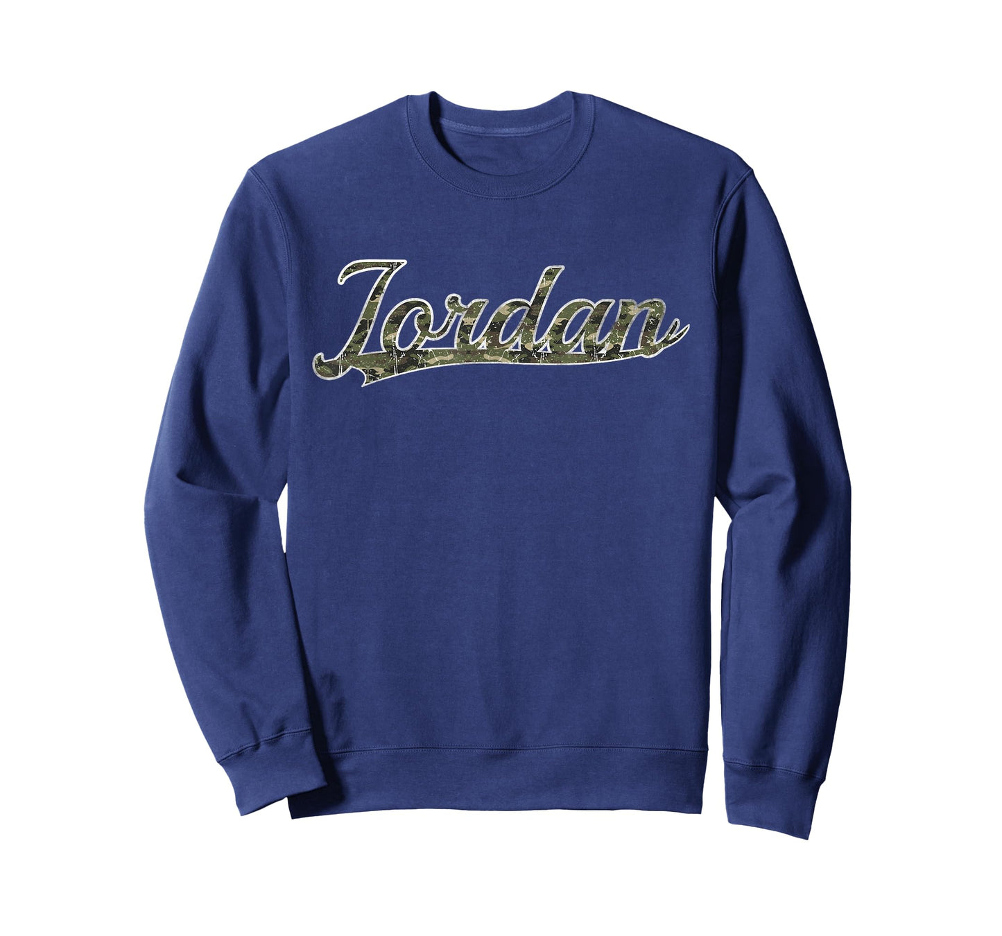 Jordan First Name Camouflage Vintage Inspired T-Shirt