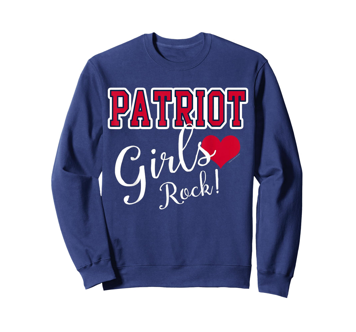 Patriot Girls Rock Cute Heart Shape Womens T-Shirt