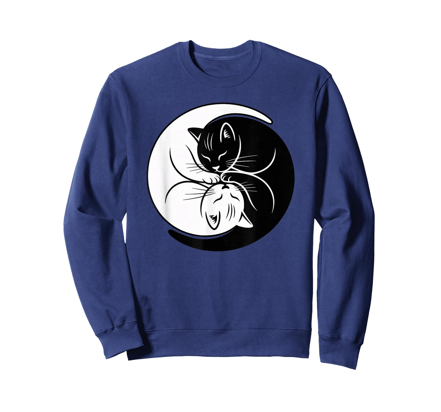 Yin Yang Cats Black and White Cute Cat Lover Zen Harmony T-Shirt