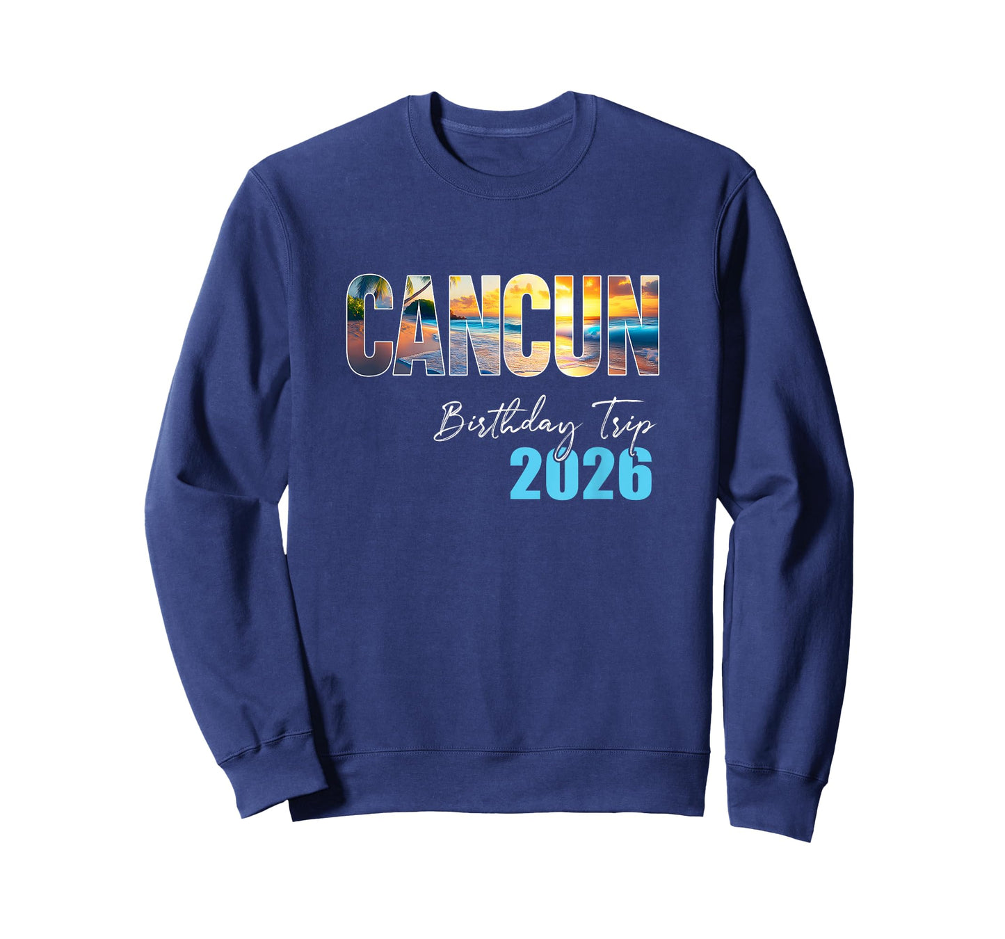 Cancun Birthday Trip 2026 Vacation Party Crew Cruise T-Shirt