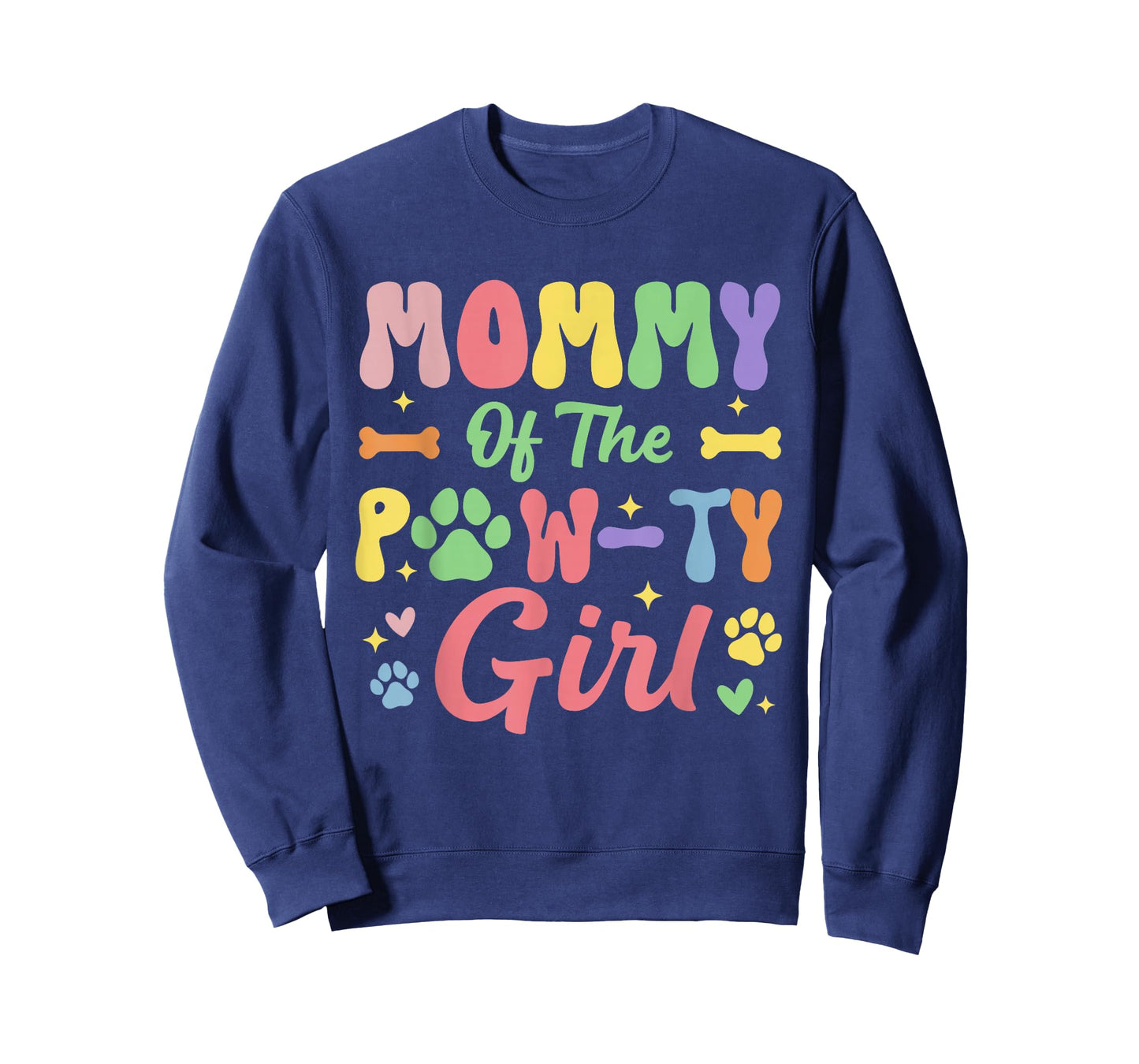 Mommy of The Birthday Paw-ty Girl Dog Theme Family Party T-Shirt
