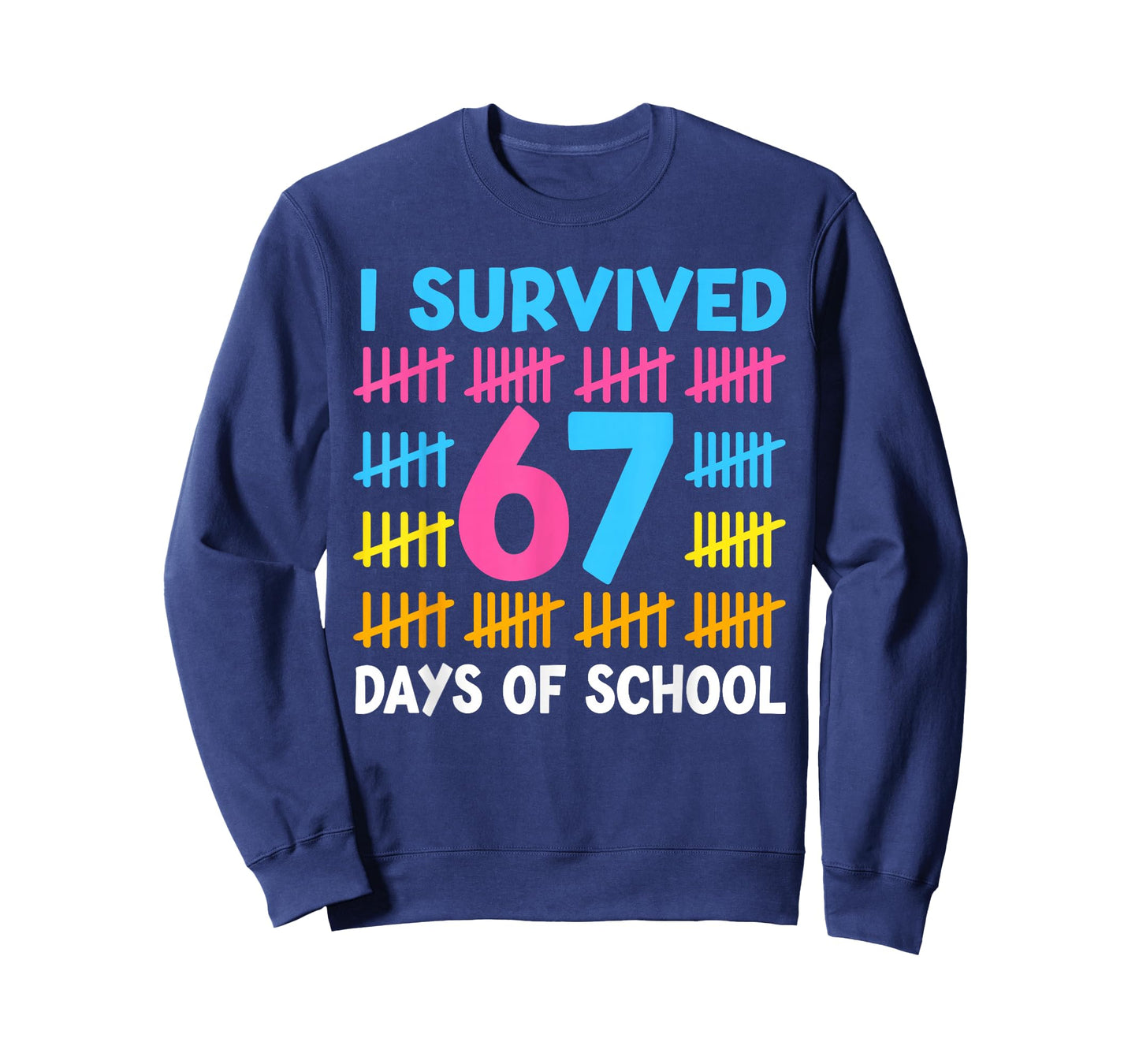 I Survived 67 Days of School Funny 67 Meme Teen Boys Teacher T-Shirt