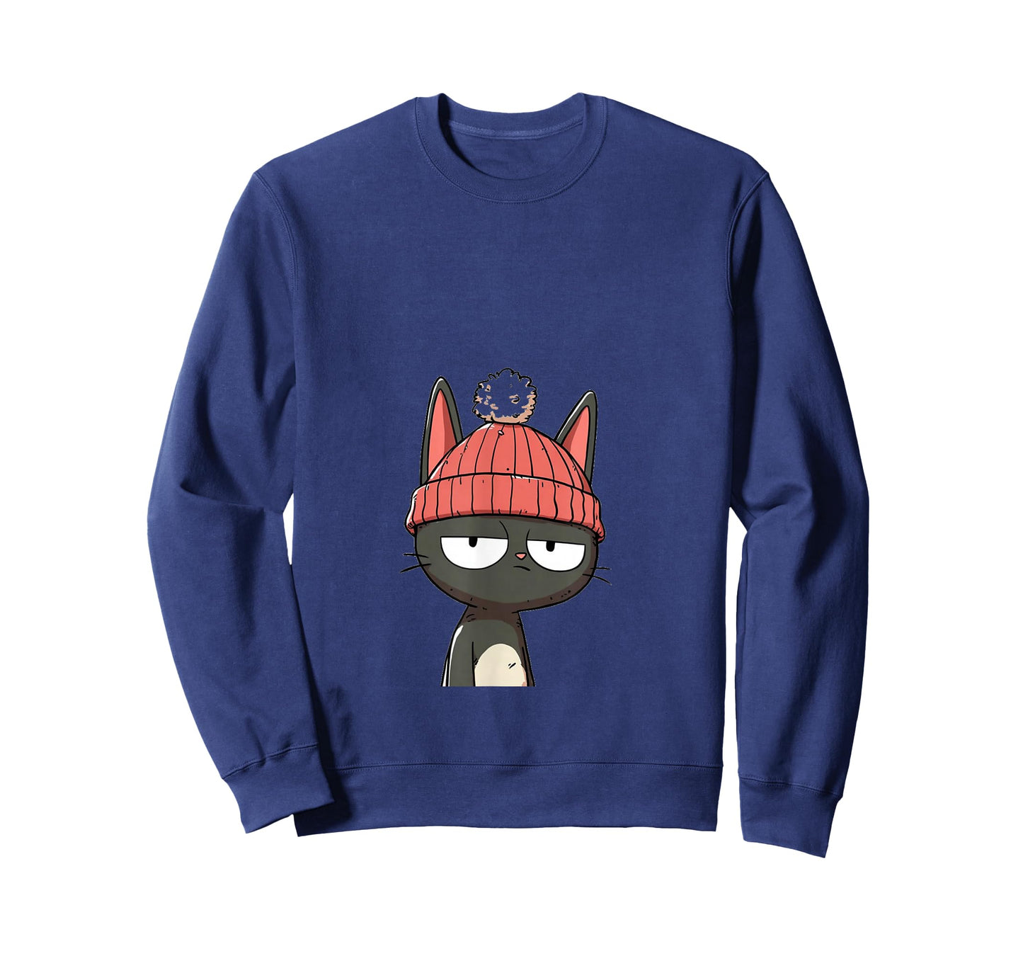 Beanie Cat with Ear Notch T-Shirt