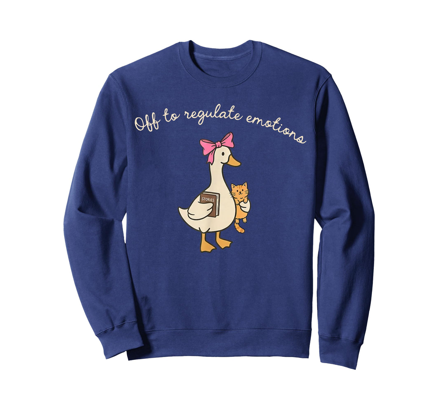 Off to Regulate Emotions Funny Goose Mental Health Coquette T-Shirt