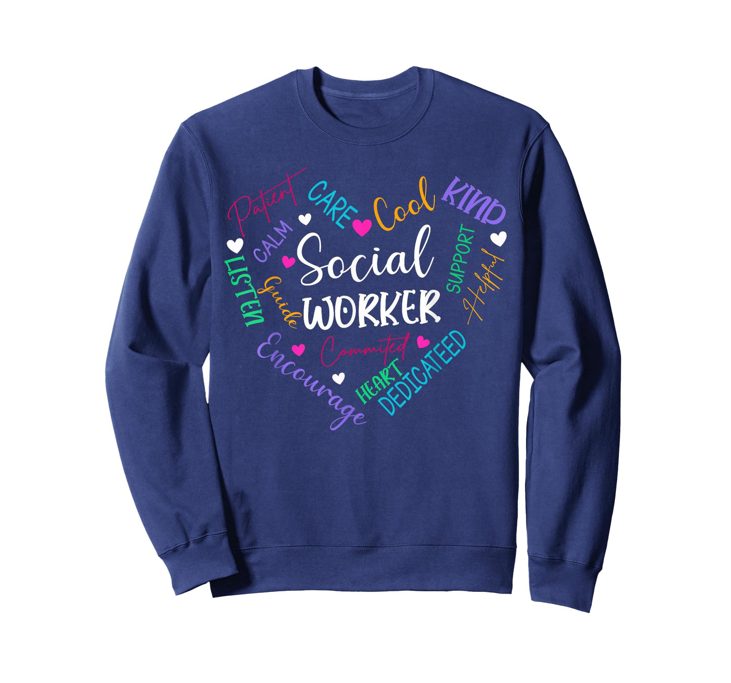 Social Worker Heart Funny Social Work for Womens Girls T-Shirt