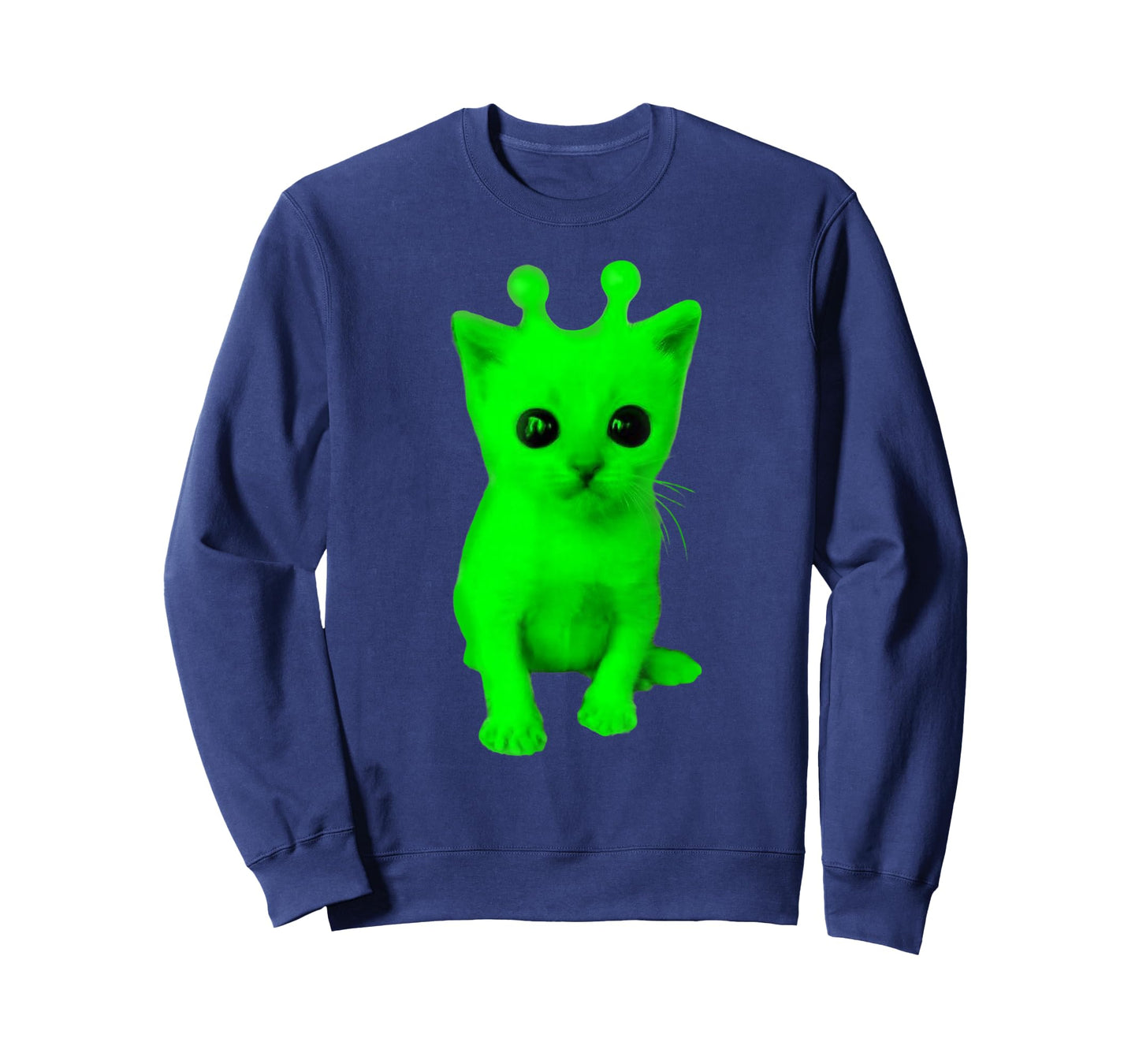 Funny Alien Cat Meme Graphic T-Shirt