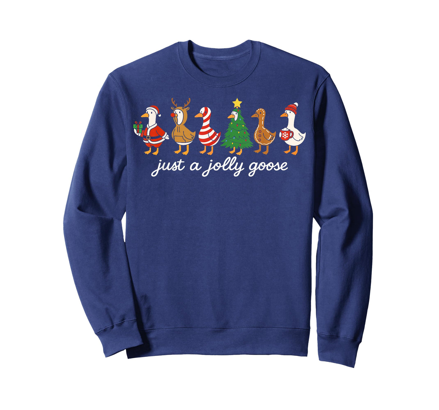 Just A Festive Goose Christmas Funny Silly Holiday Party T-Shirt