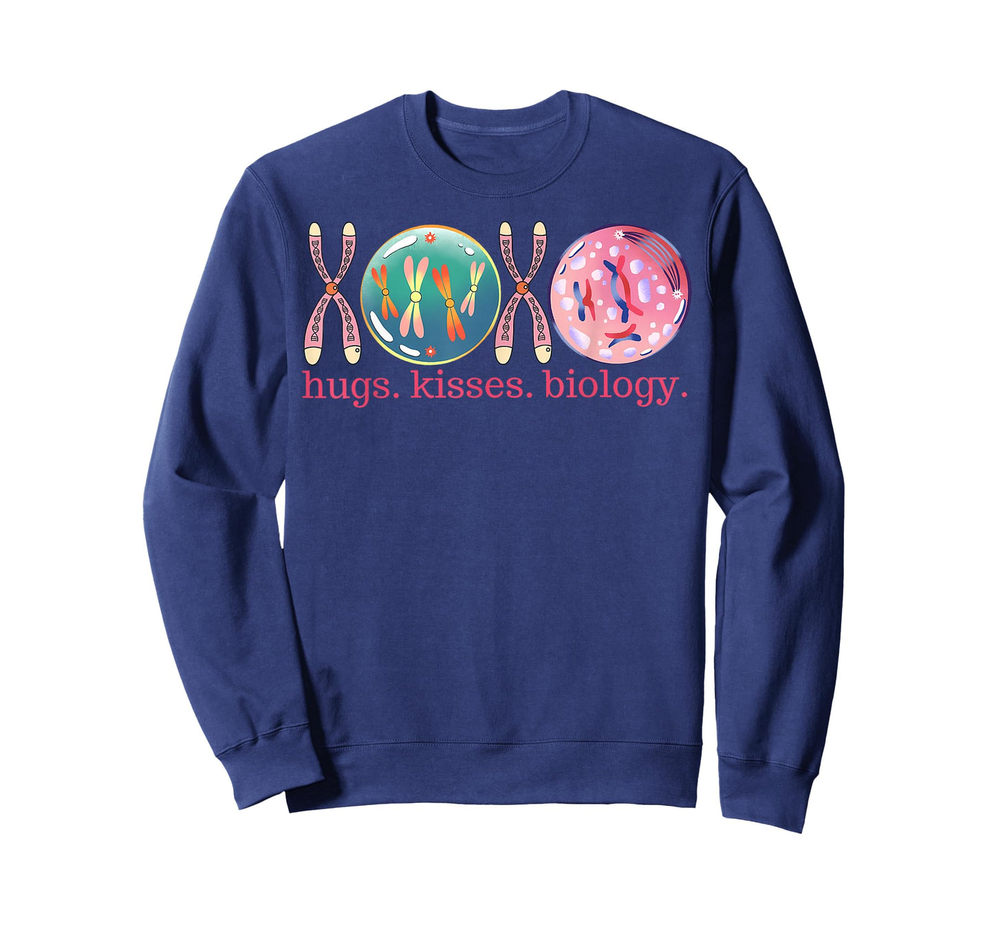 Hugs Kisses Biology Valentines Day Bacteria Microbiology T-Shirt