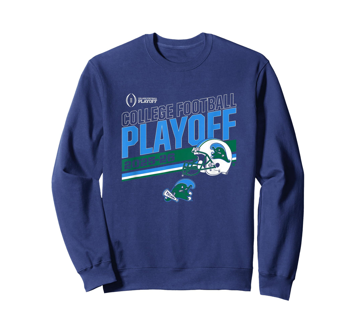 Tulane Green Wave College Football Playoff Stripe 2025 T-Shirt