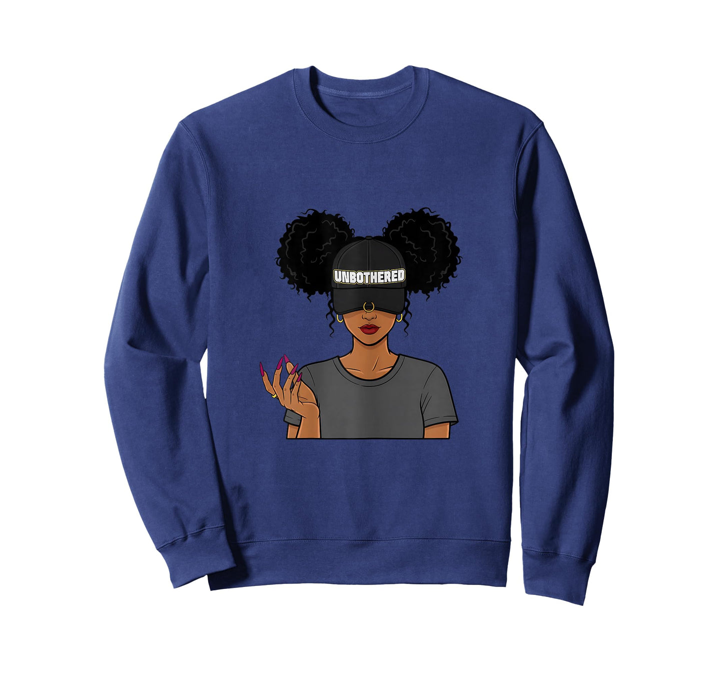 Unbothered Black Woman Afro History Month Pride T-Shirt
