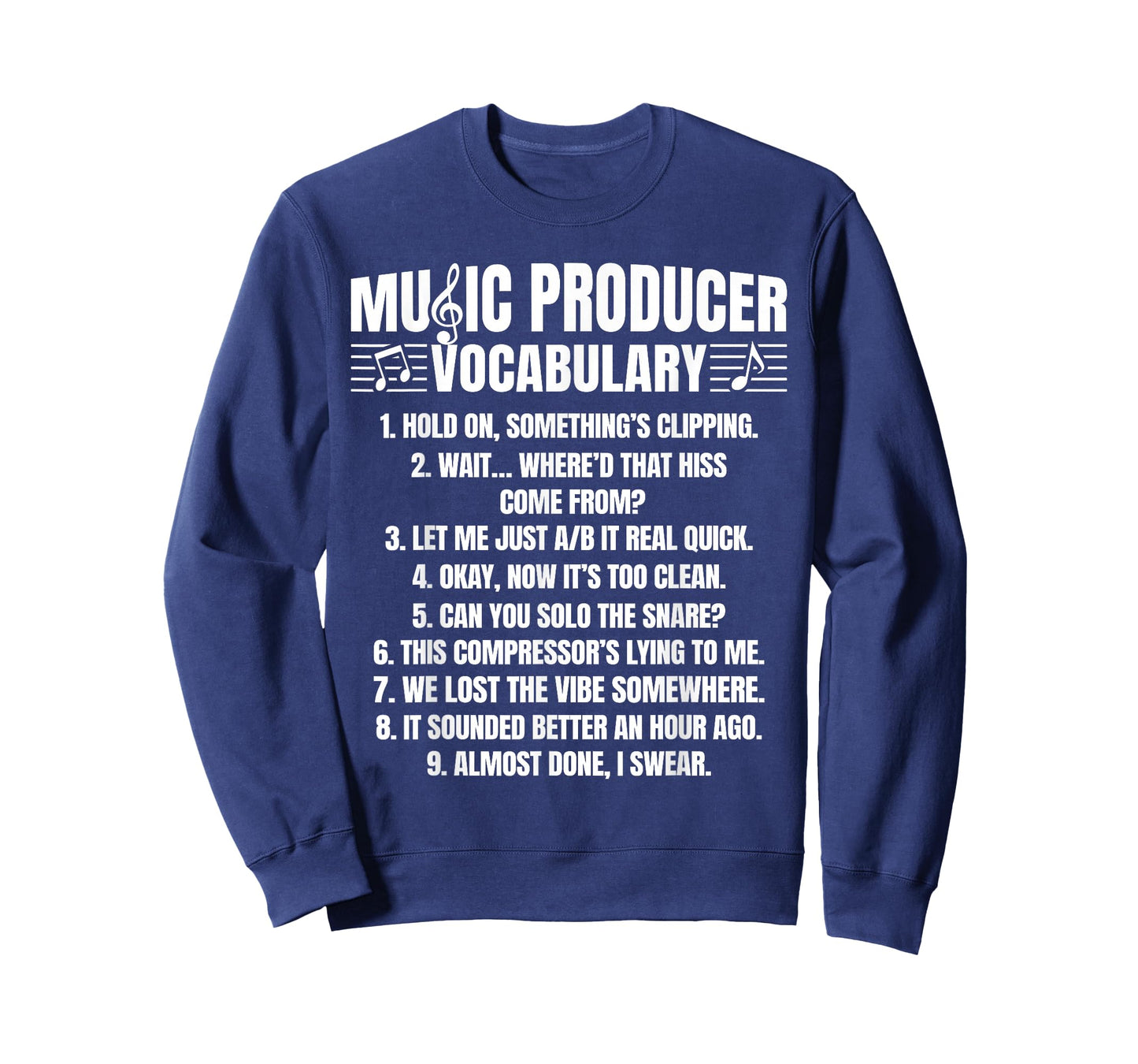 Music Producer Vocabulary Funny Audio Engineer Beatmaker T-Shirt