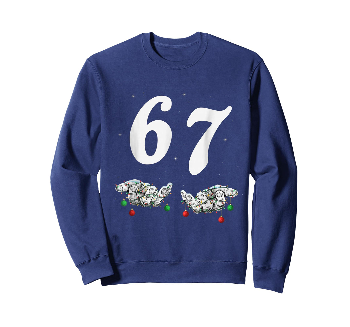 Funny Six Seven 67 Meme 67 Christmas Holiday Women Kids Xmas T-Shirt