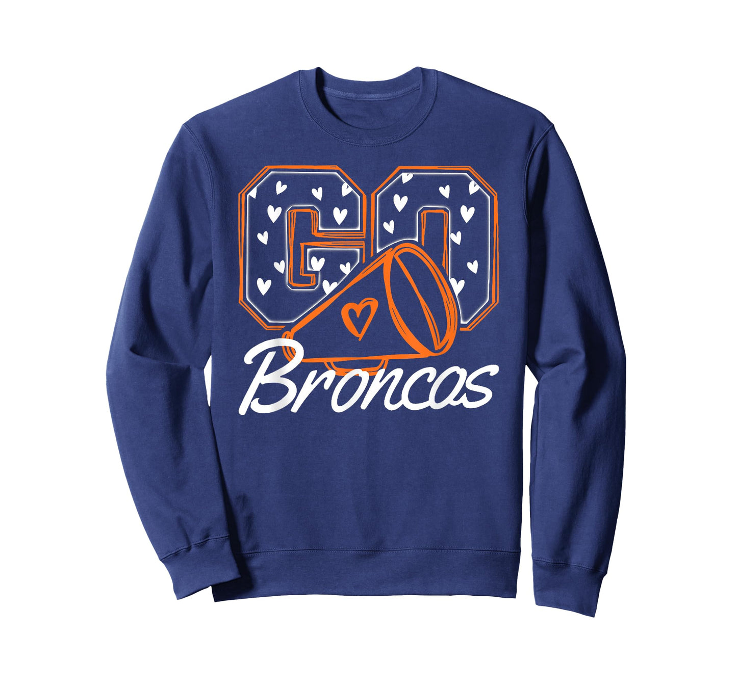 Vintage Go Cheer Bronco School Team Spirit Men Women Kids T-Shirt