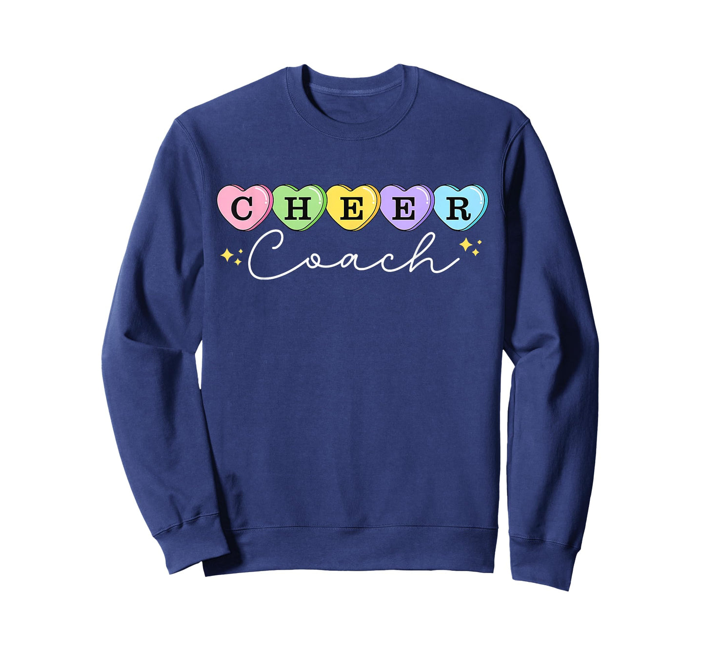Heart Candy Valentines Cheer Coach Cheerleading Women T-Shirt