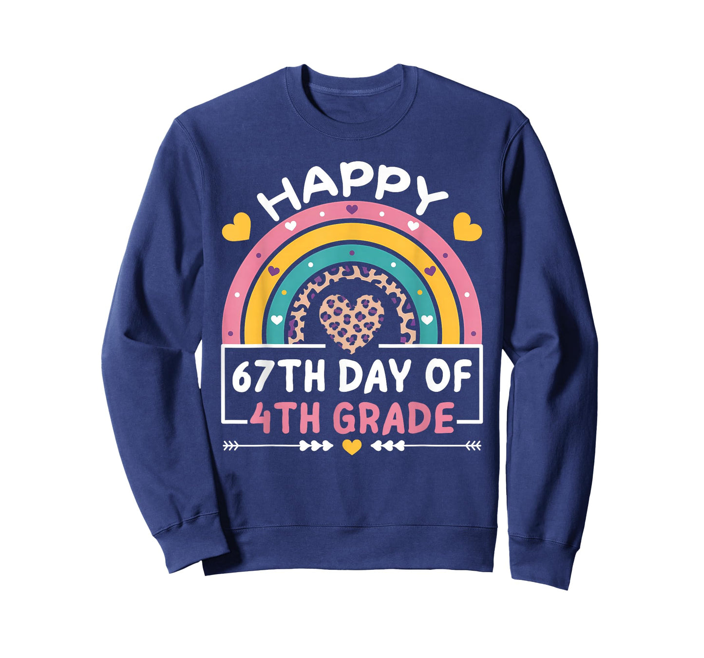 67 Days of School Happy 67th Day of 4th Grade Teacher T-Shirt