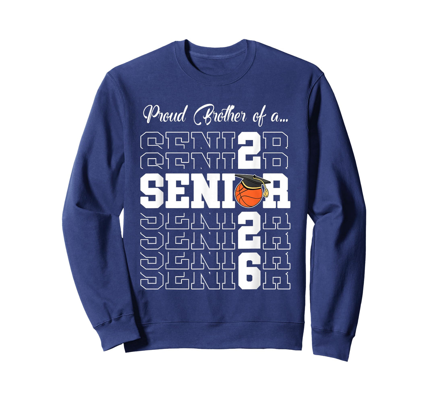 Senior 2026 Basketball Brother Gift Class of 2026 Proud Bro T-Shirt