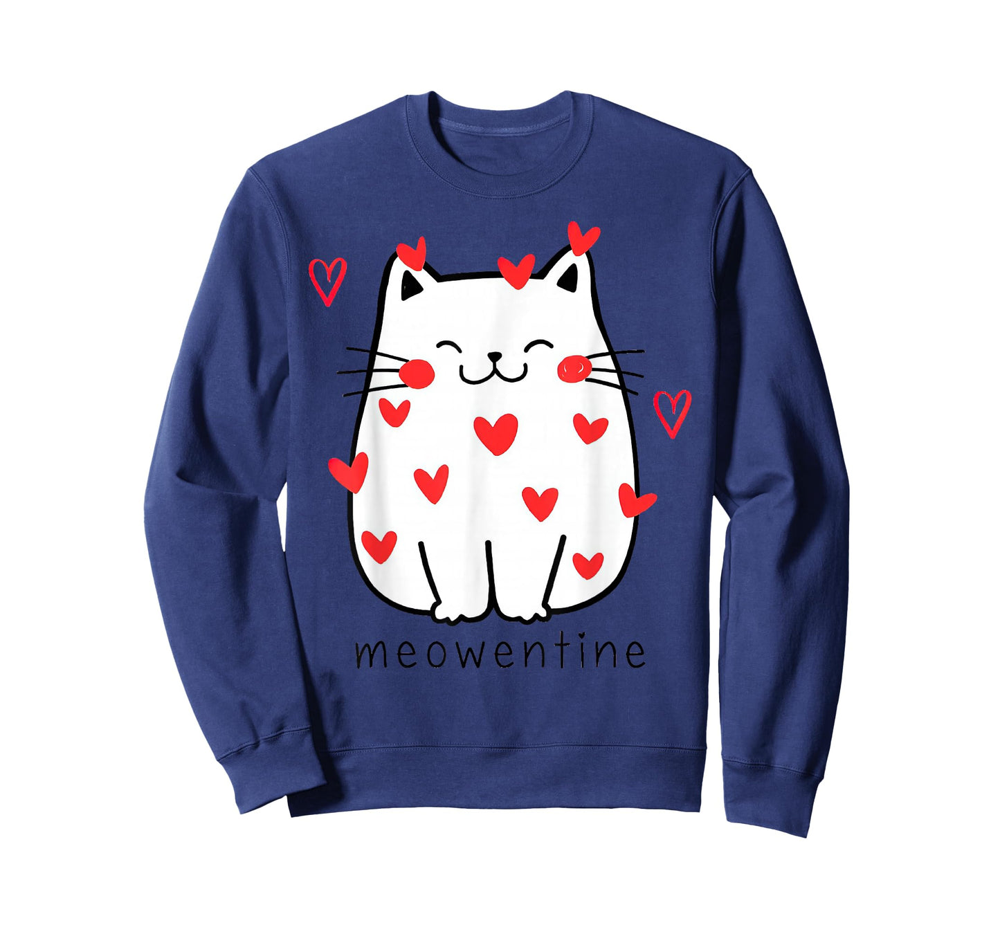 Meowentine Cute Cat Valentines Day Men Women Cat Dad Cat mom T-Shirt