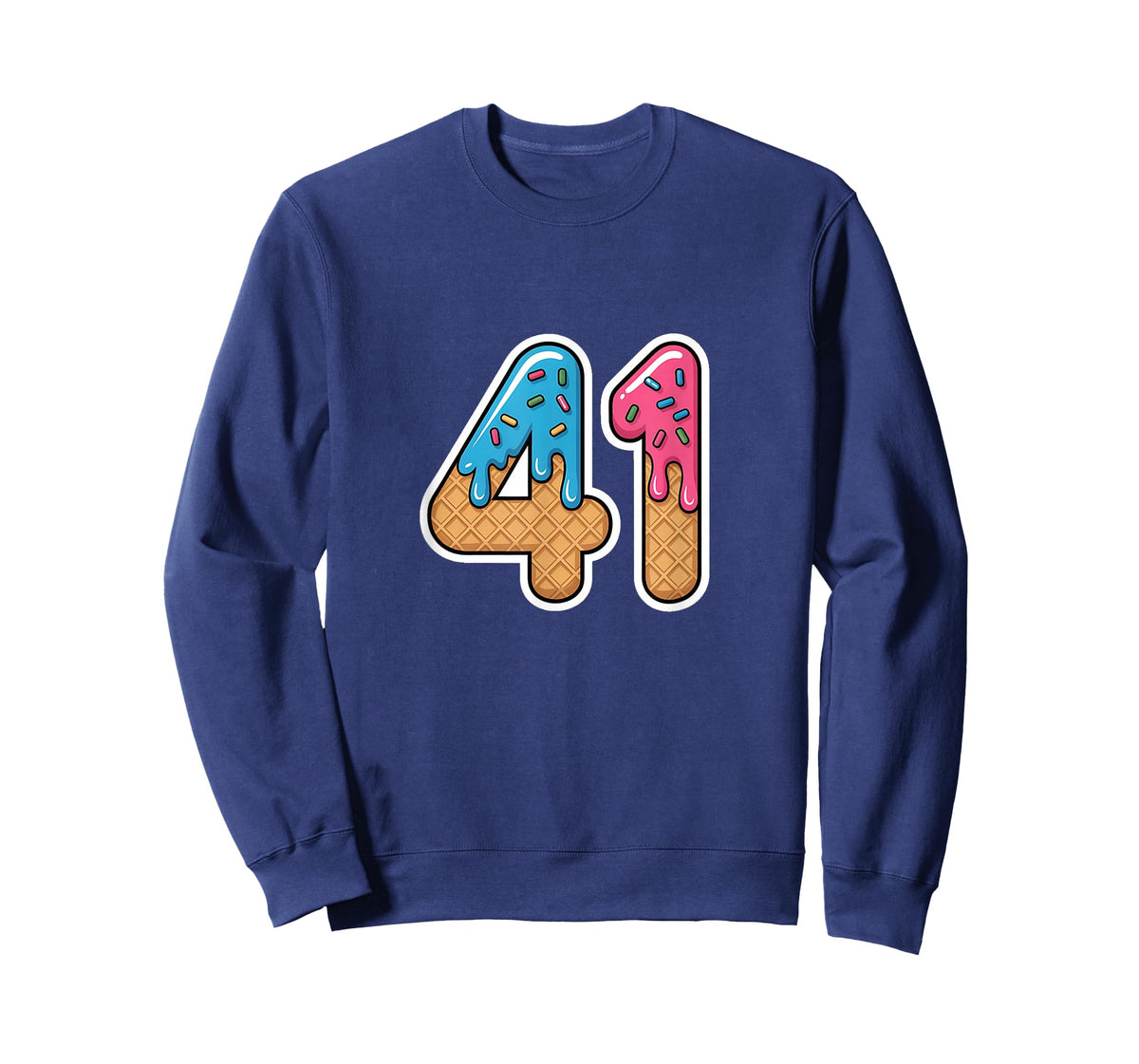 Funny 41 4 1 Drippy Ice Cream Sprinkles 41 T-Shirt