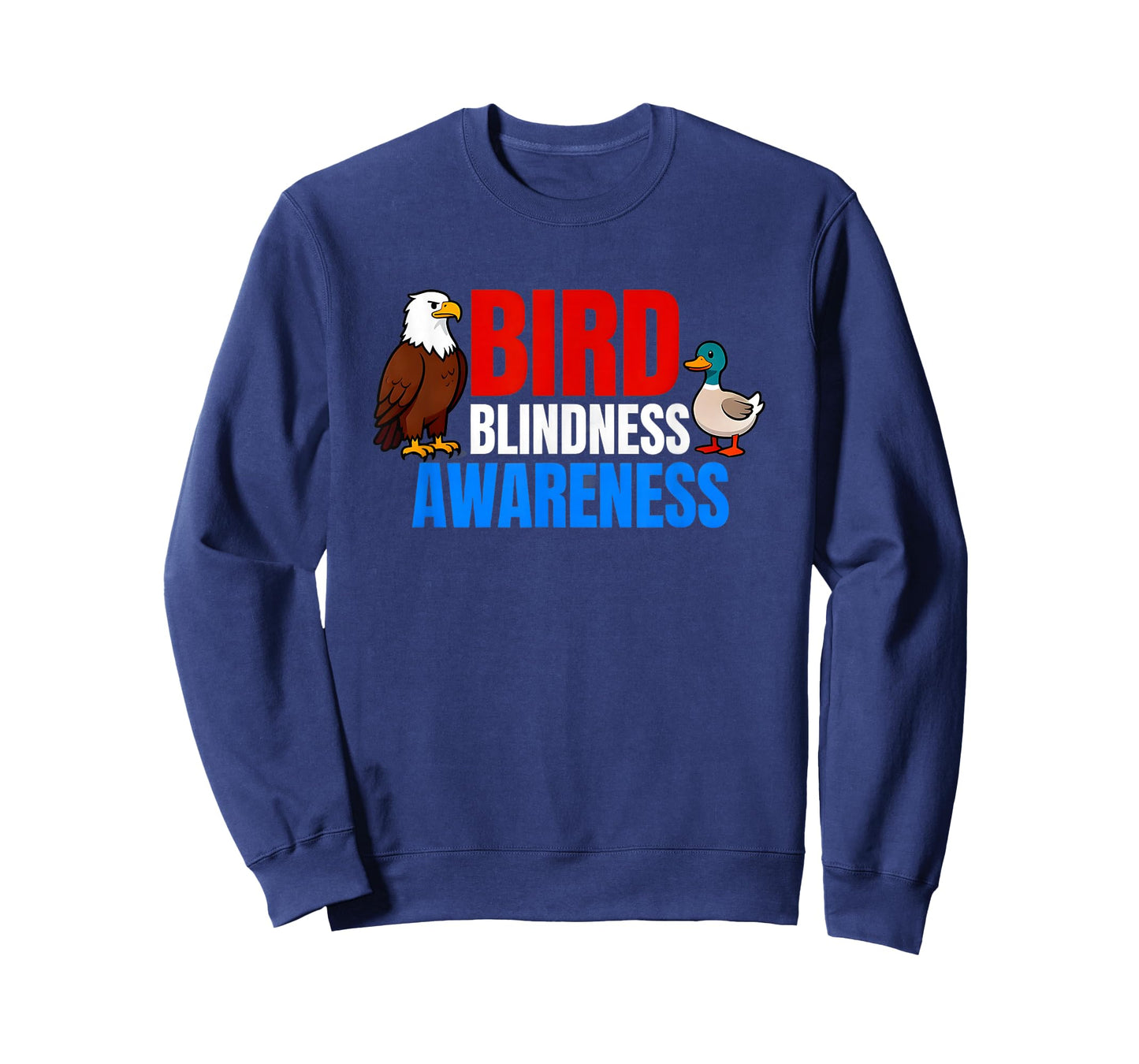 Bird Blindness Awareness Funny Design for Animal Lovers T-Shirt