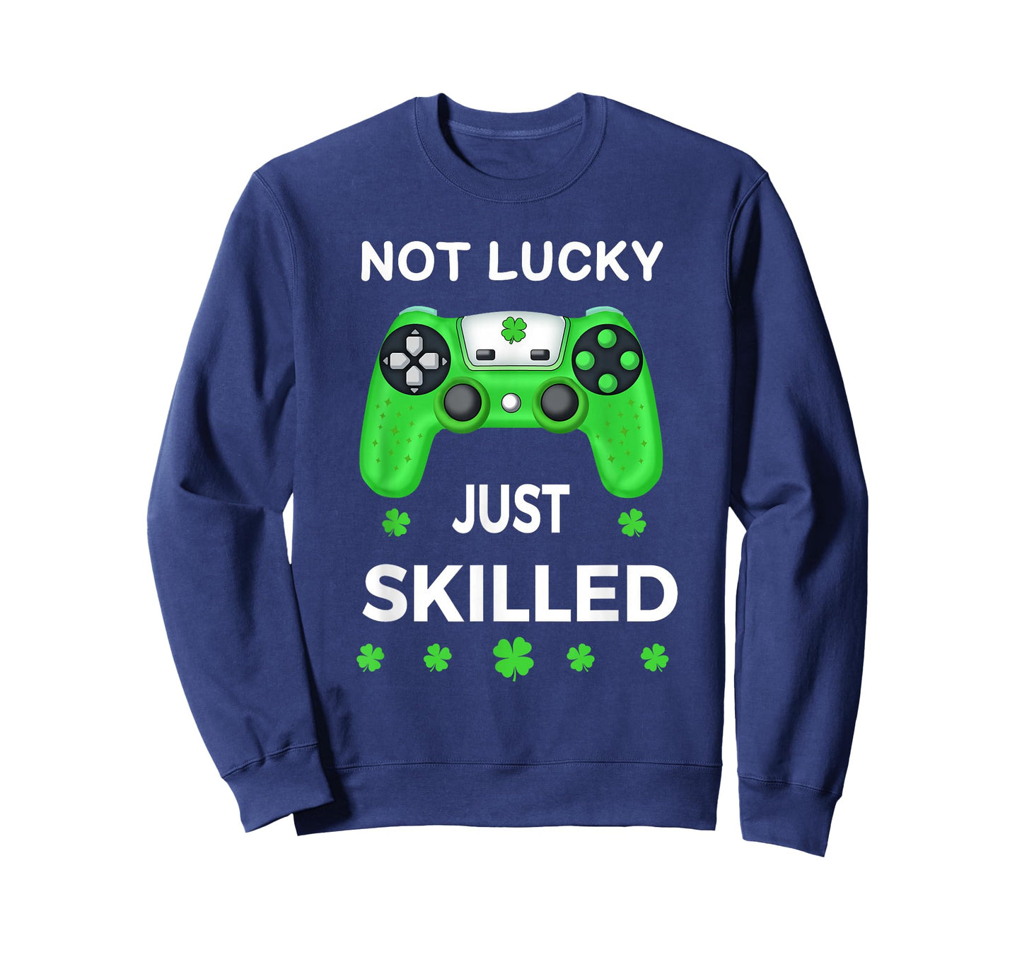 St Patricks Day Lucky Shamrock Gamer Irish Boys Kids Men T-Shirt