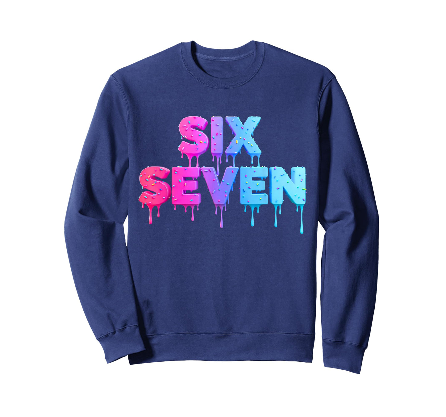 Six Seven Ice Cream Drip Gen Alpha Slang 6 7 Trending Meme T-Shirt