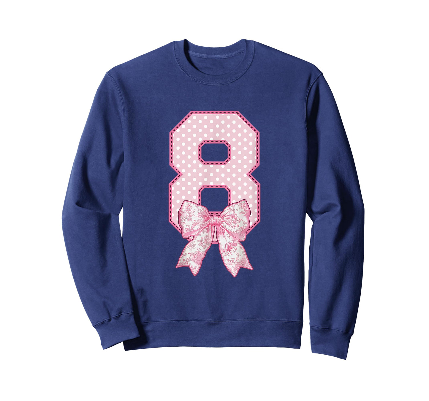 8th Birthday Shirts for Girls Coquette Bow Eight 8 Year Old T-Shirt