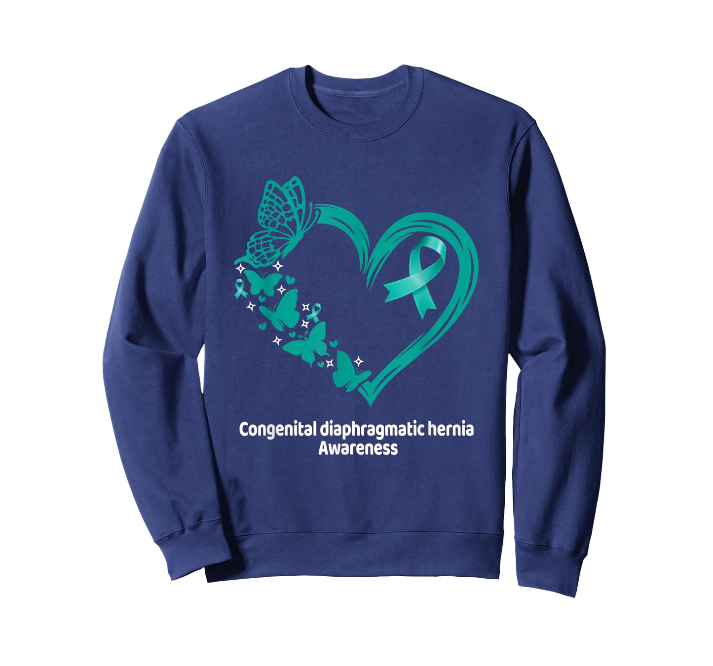 Congenital Diaphragmatic Hernia CDH Awareness Heart T-Shirt