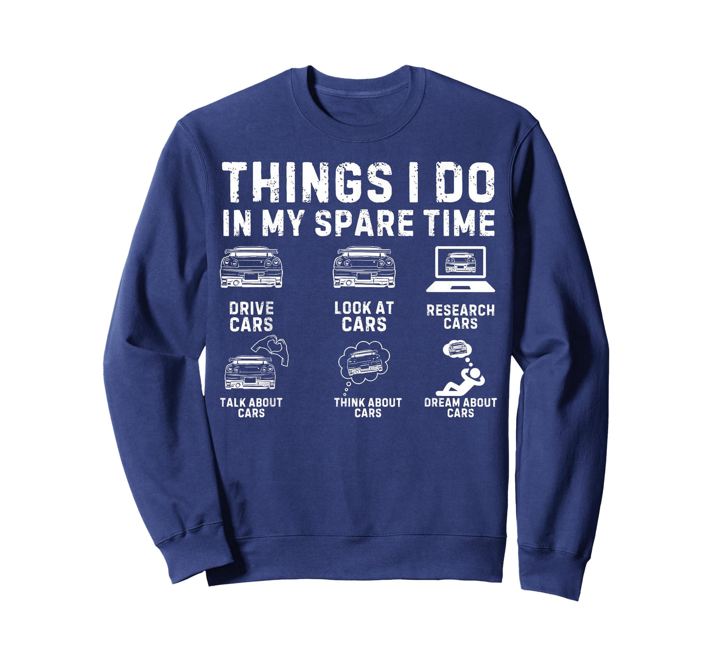 Things I Do in My Spare Time Car Guy Car Enthusiast T-Shirt