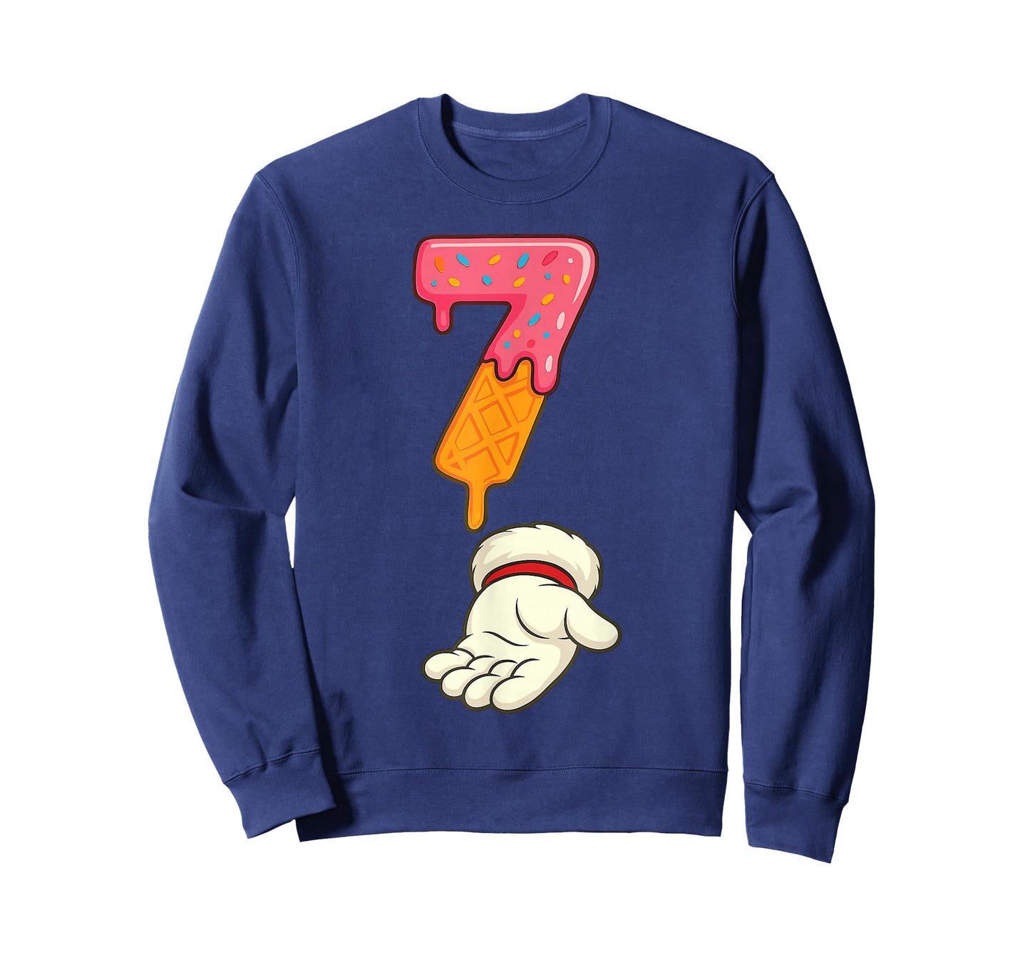 Matching Six Seven 6 7 Christmas Ice Cream Drip Xmas Santa T-Shirt