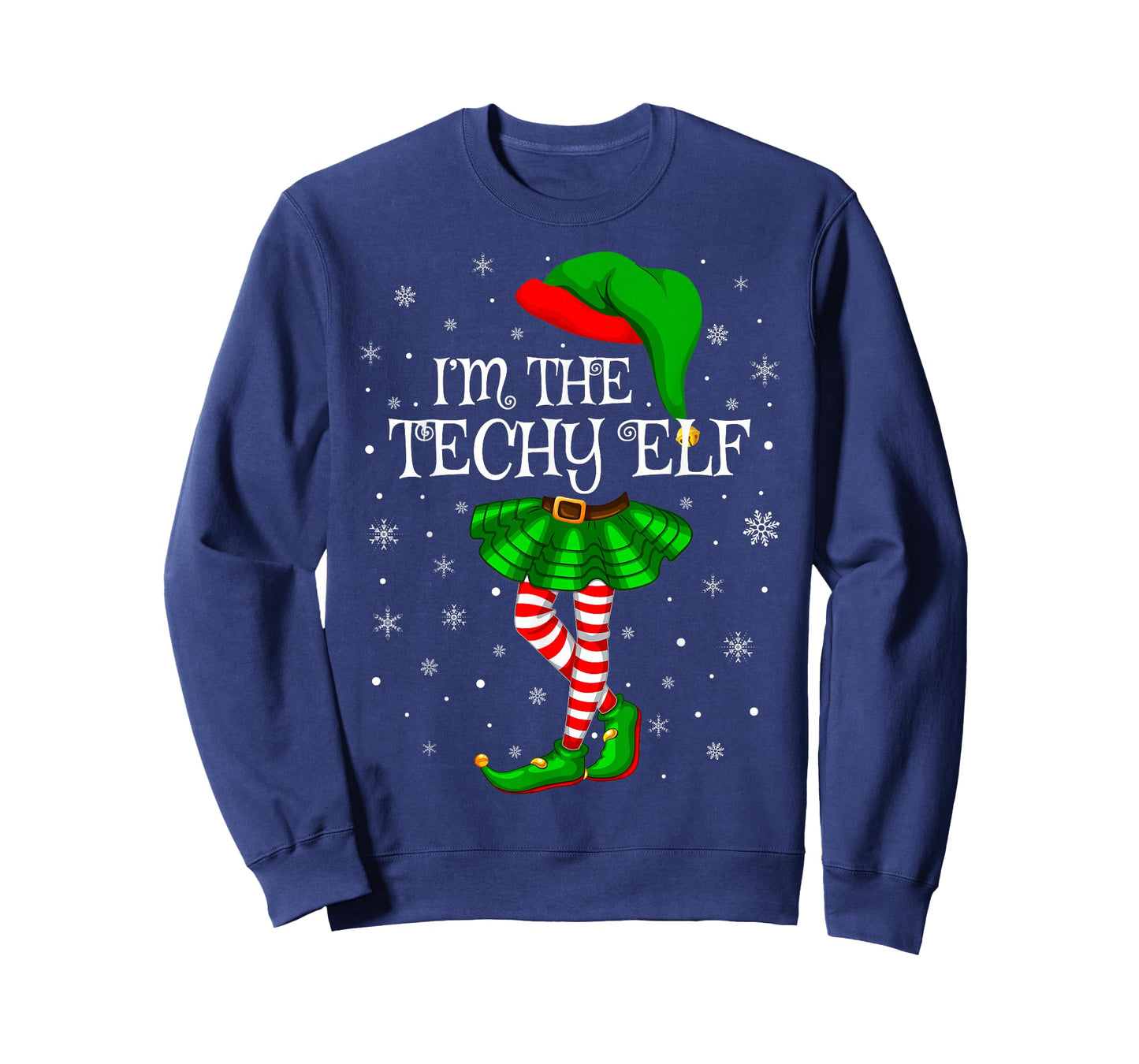 Techy Elf Christmas Family Group Women Girls Xmas Pajama T-Shirt