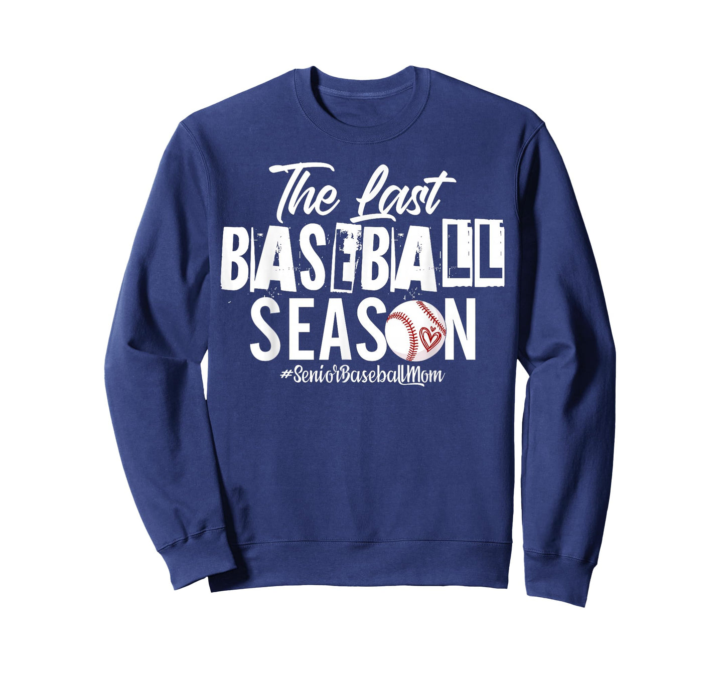 Retro The Last Baseball Season Senior Baseball Mom Ball Mama T-Shirt