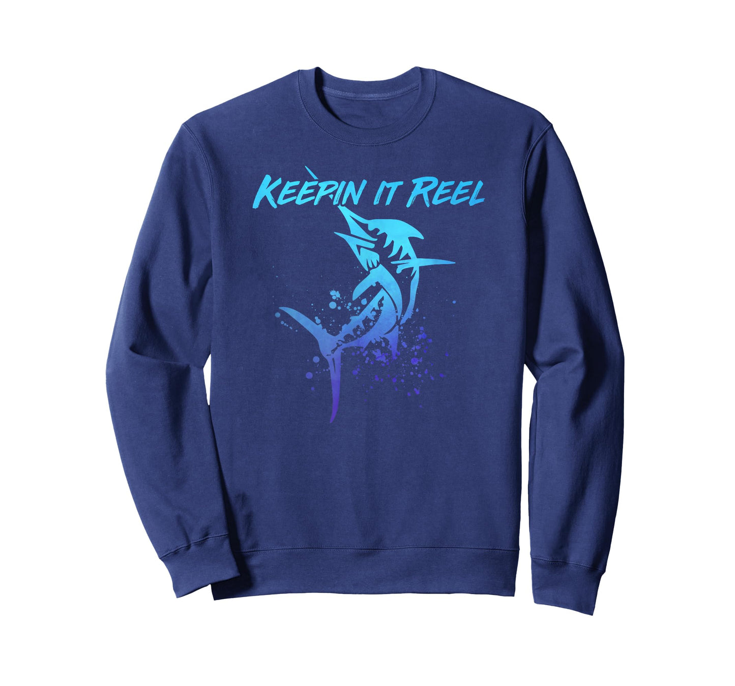 Fishing Keepin IT Reel Funny Marlin Sport Fishermen Men Dad T-Shirt