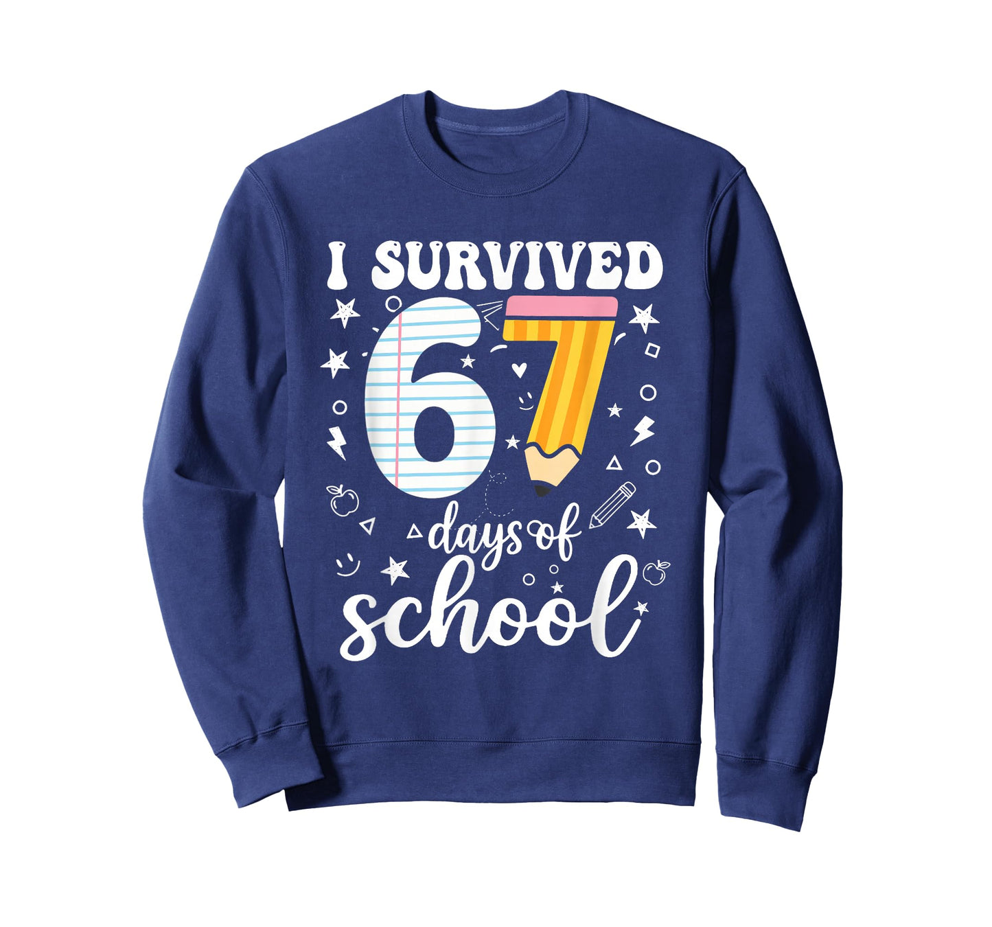I Survived 67 Days of School Funny Meme Teacher Student T-Shirt
