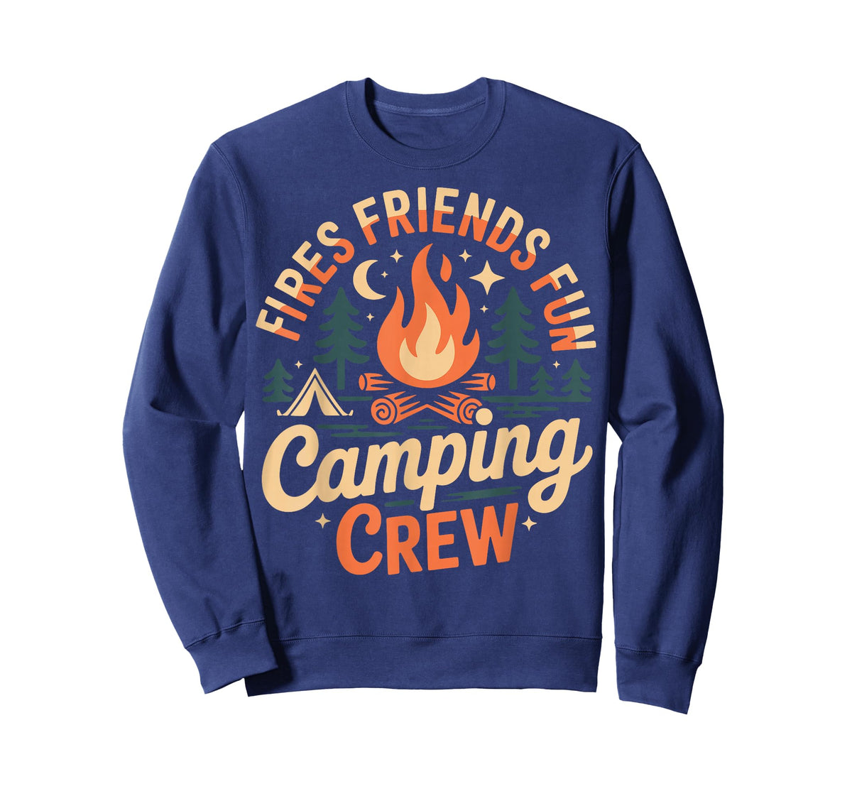 Fires Friends Fun Camping Crew T-Shirt