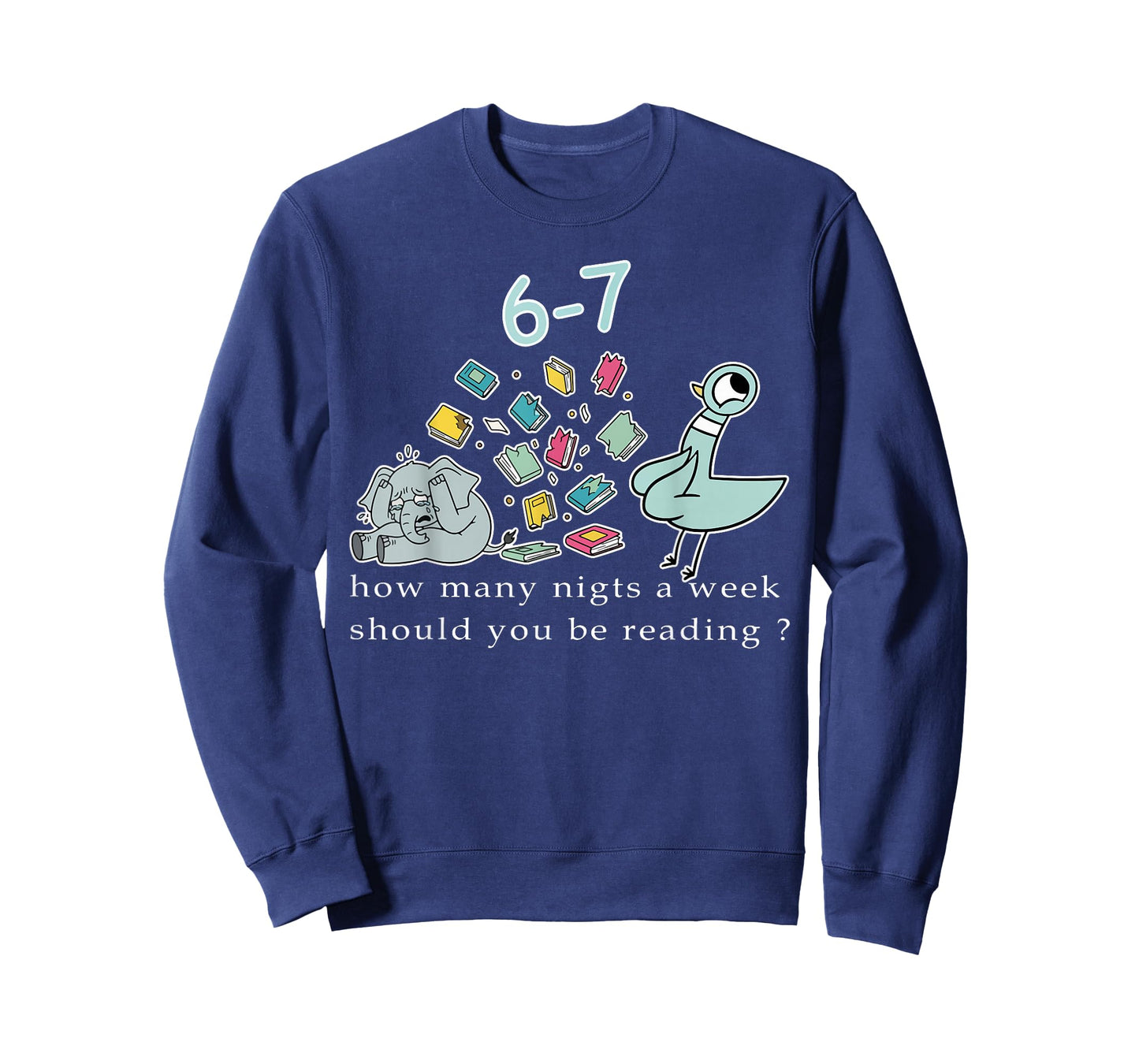Teacher How Many Nights A Week Should You Be Reading 6-7 T-Shirt