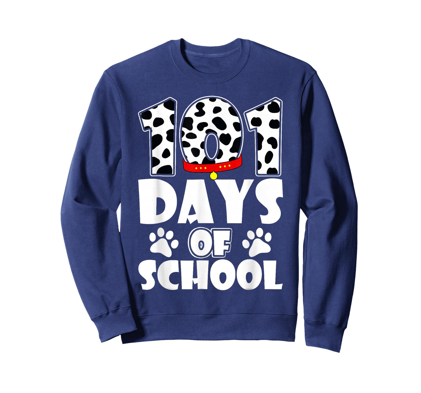 Cute Dog Happy 101 Days School 100 Days Student Teacher T-Shirt
