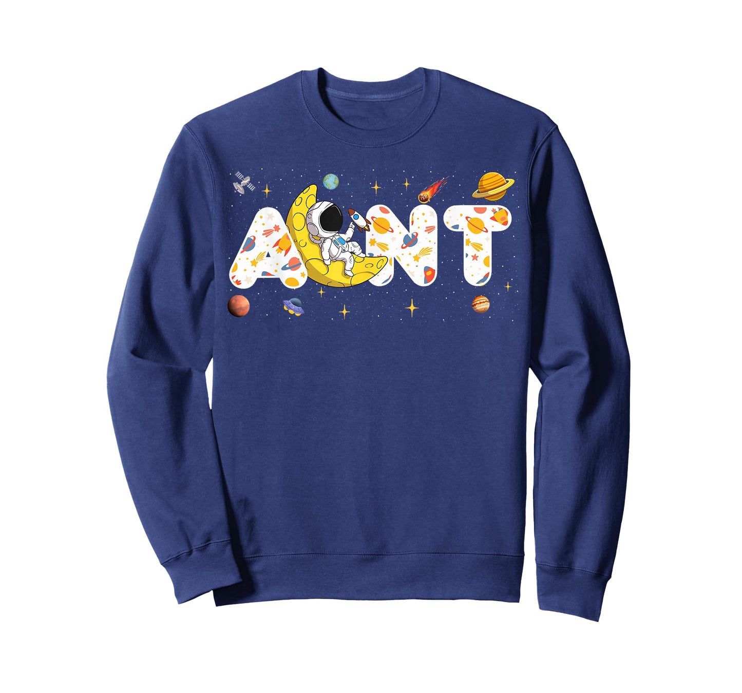 Astronaut Aunt Space Birthday Planets Party Matching Family T-Shirt