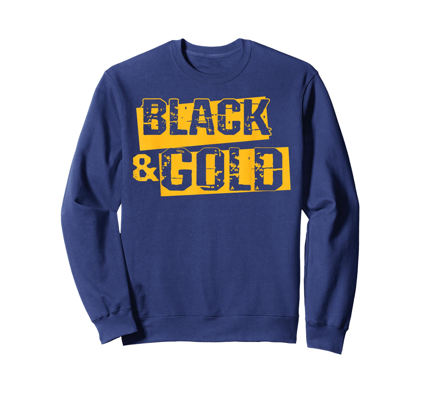 Black & Gold Game Day Team Spirit High School Football Fan T-Shirt