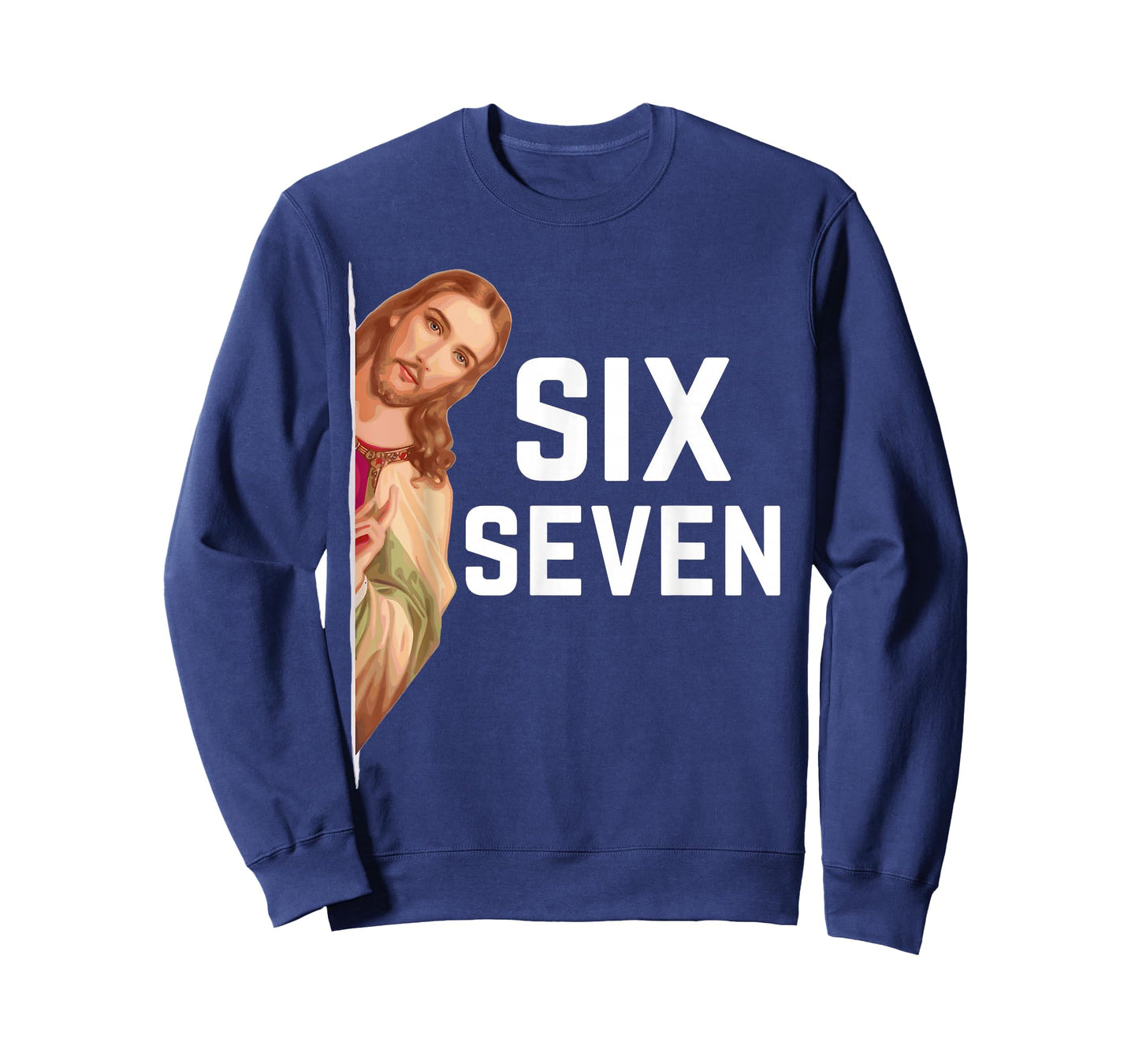 67 Meme Jesus Six Seven Alpha Slang 6 7 Meme Kid Students T-Shirt