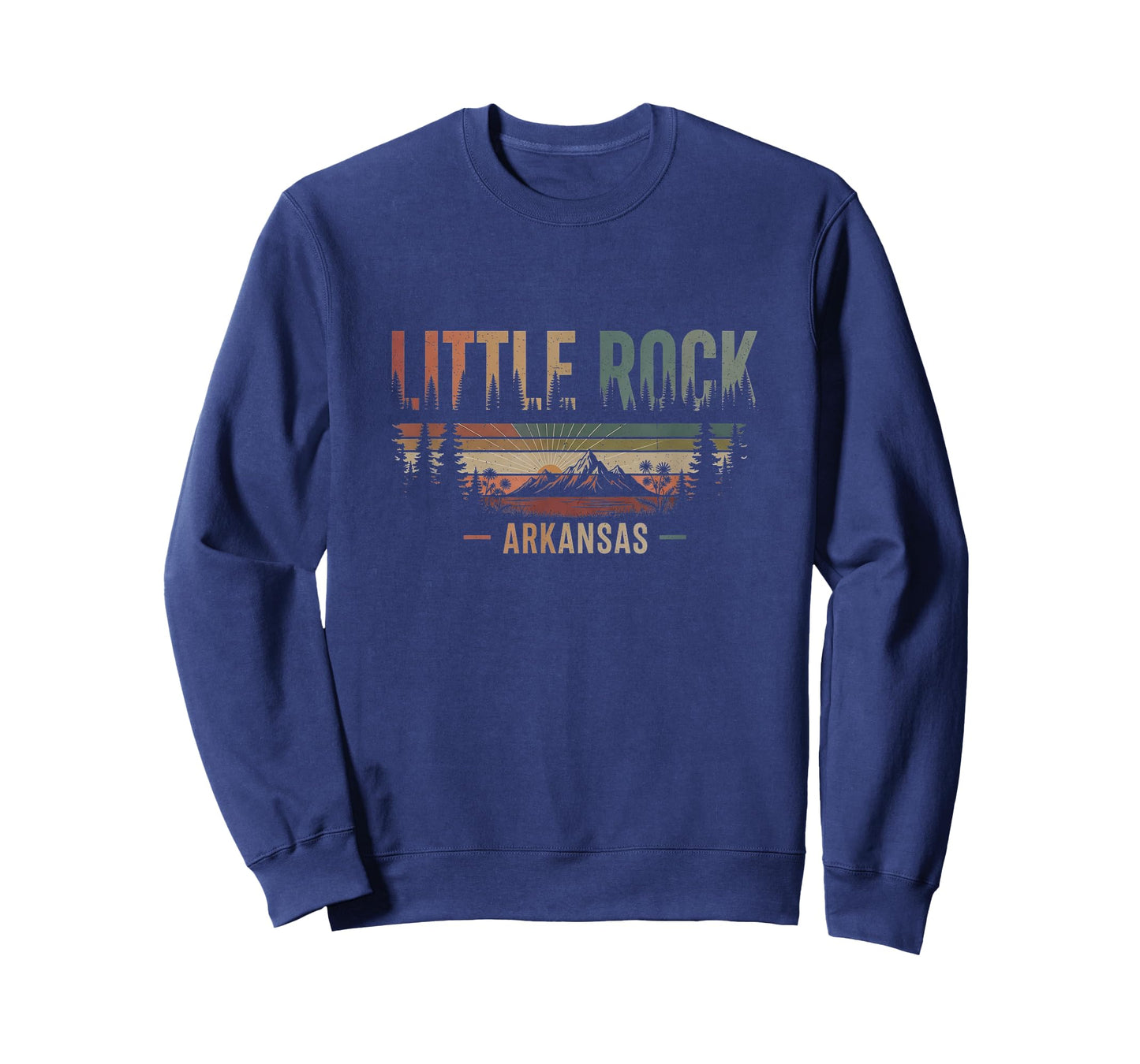 Retro Little Rock Arkansas Drawing Art Design T-Shirt